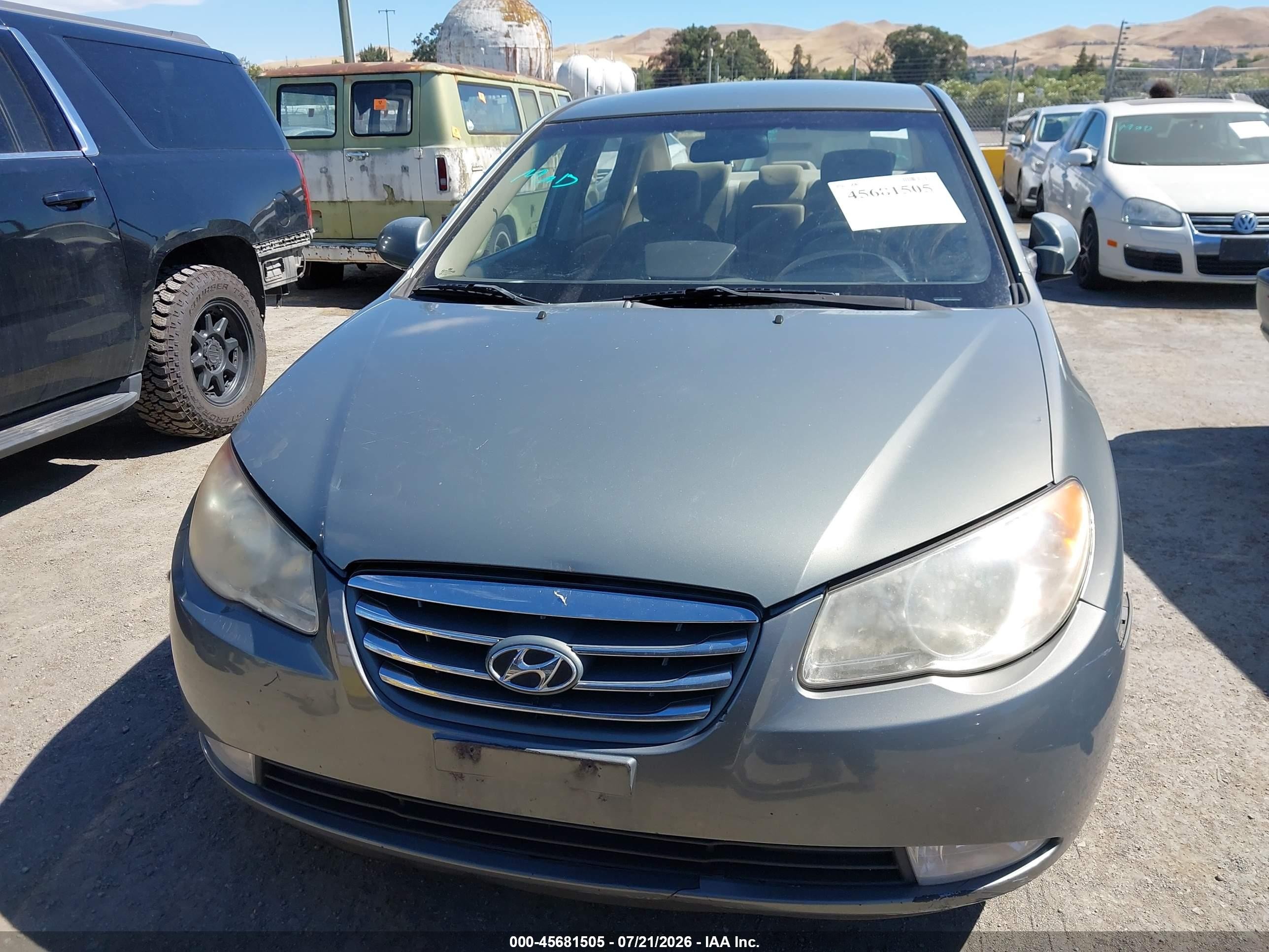 2010 Hyundai Elantra Gls Gray vin: KMHDU4AD1AU844195