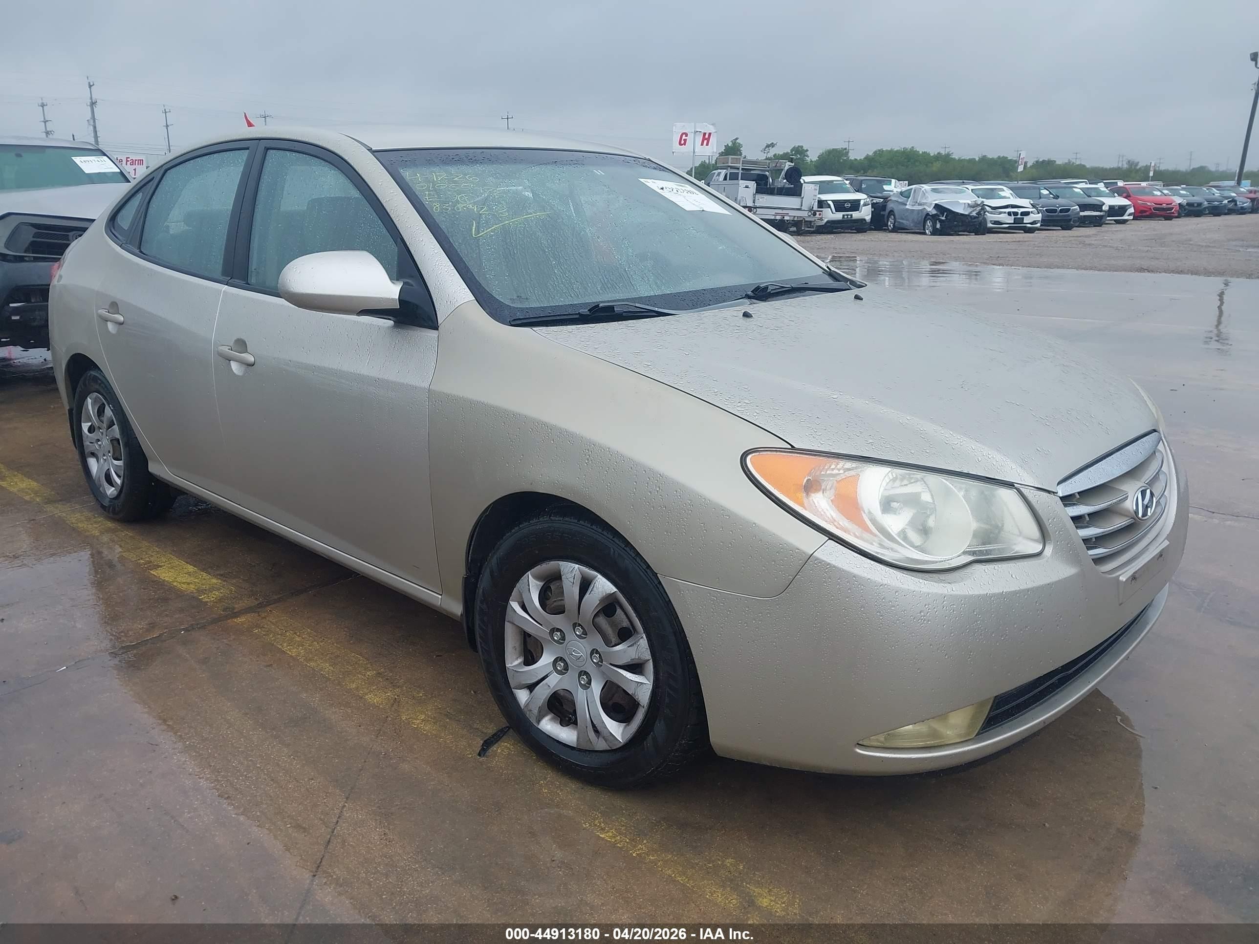 2010 Hyundai Elantra Gls Золотой vin: KMHDU4AD1AU858923