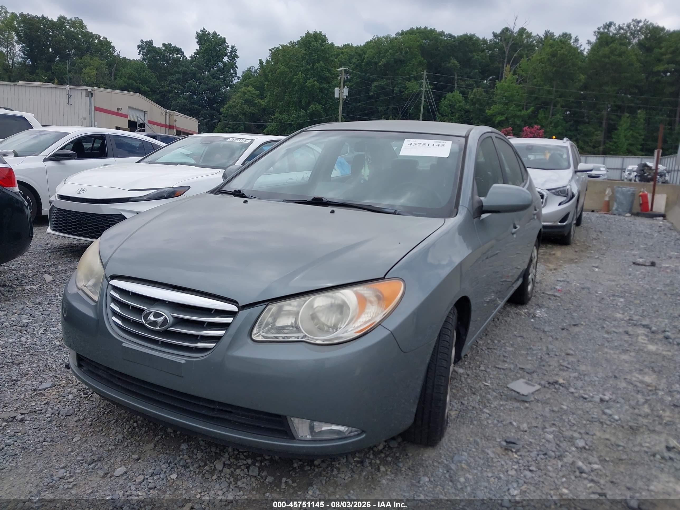2010 Hyundai Elantra Gls Gray vin: KMHDU4AD1AU902659