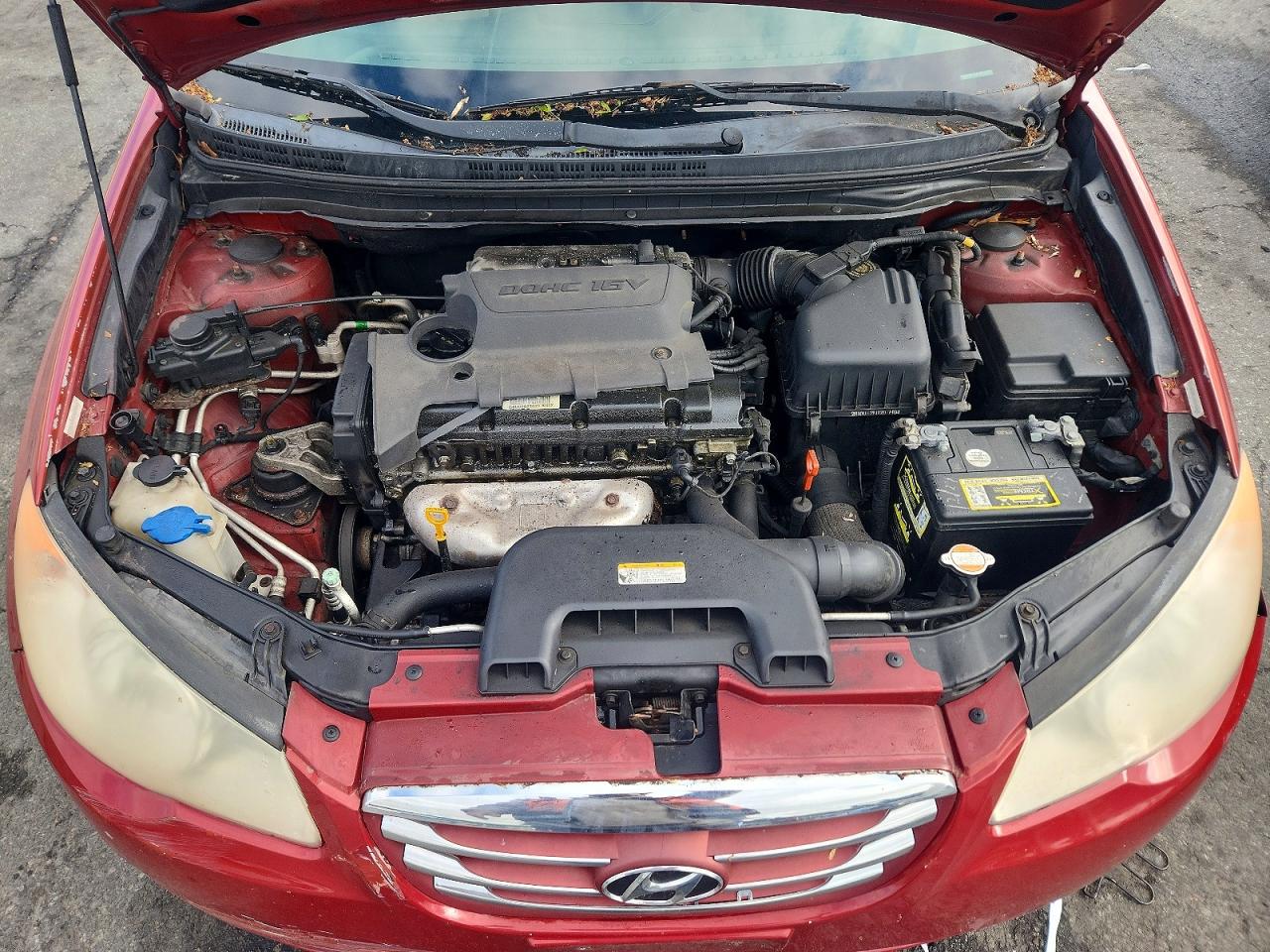 2010 Hyundai Elantra Gls Red vin: KMHDU4AD1AU906677