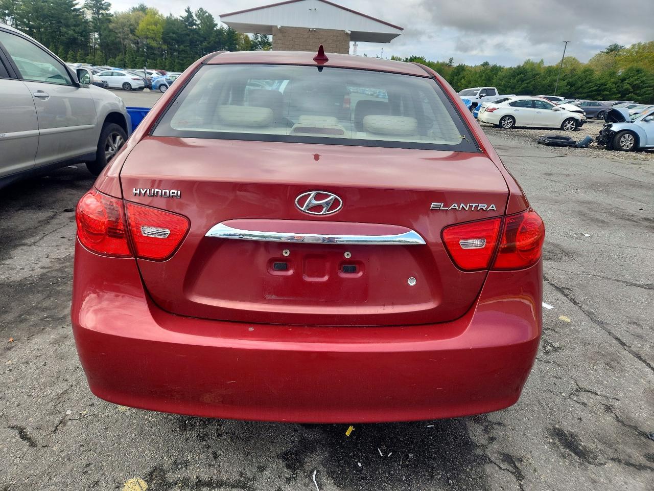 2010 Hyundai Elantra Gls Red vin: KMHDU4AD1AU906677