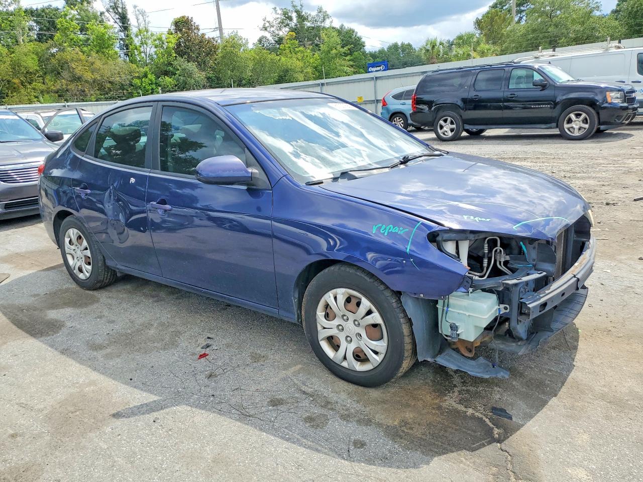 2010 Hyundai Elantra Gls Blue vin: KMHDU4AD1AU907862