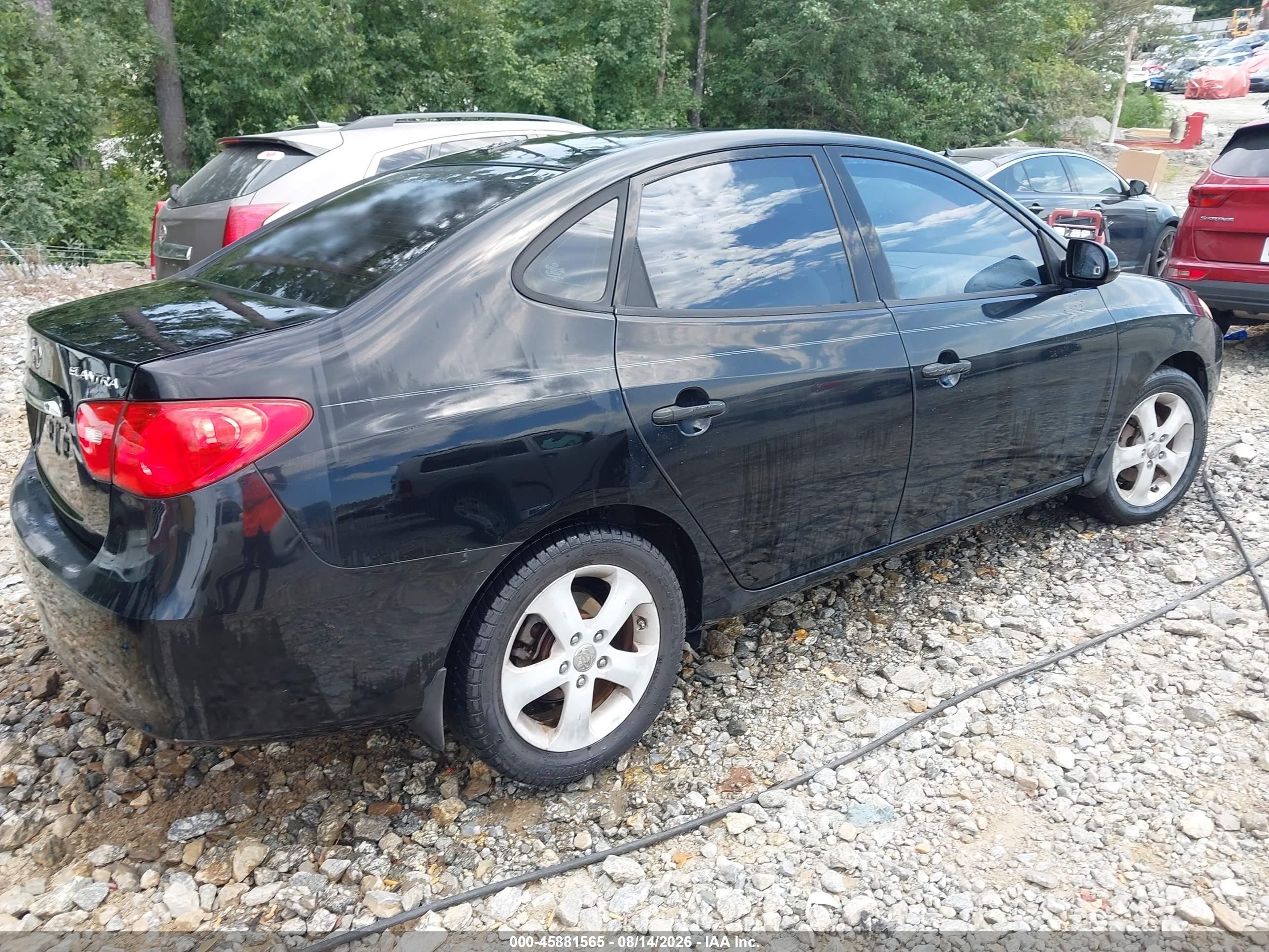 2010 Hyundai Elantra Se Black vin: KMHDU4AD1AU934009