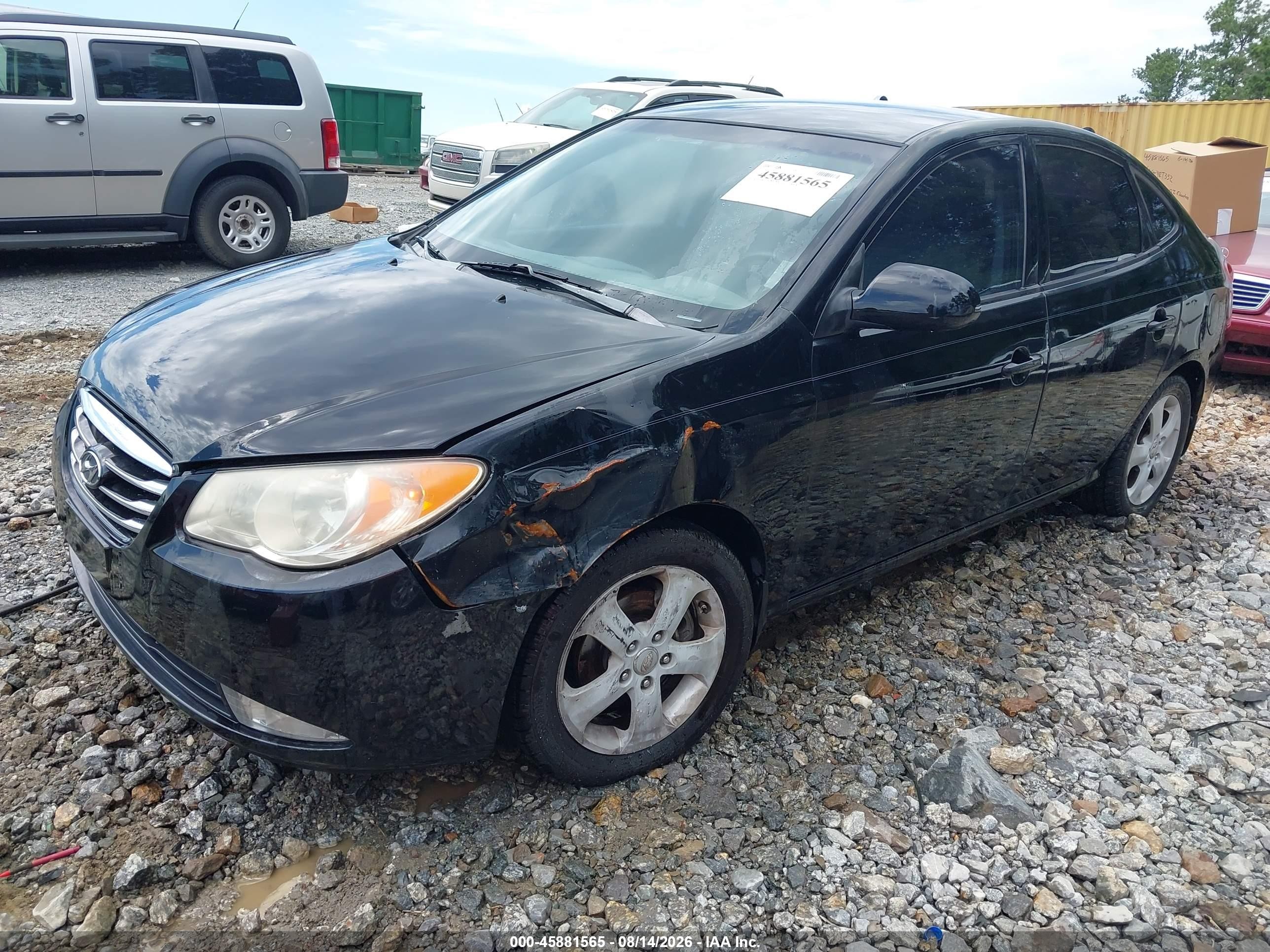 2010 Hyundai Elantra Se Black vin: KMHDU4AD1AU934009