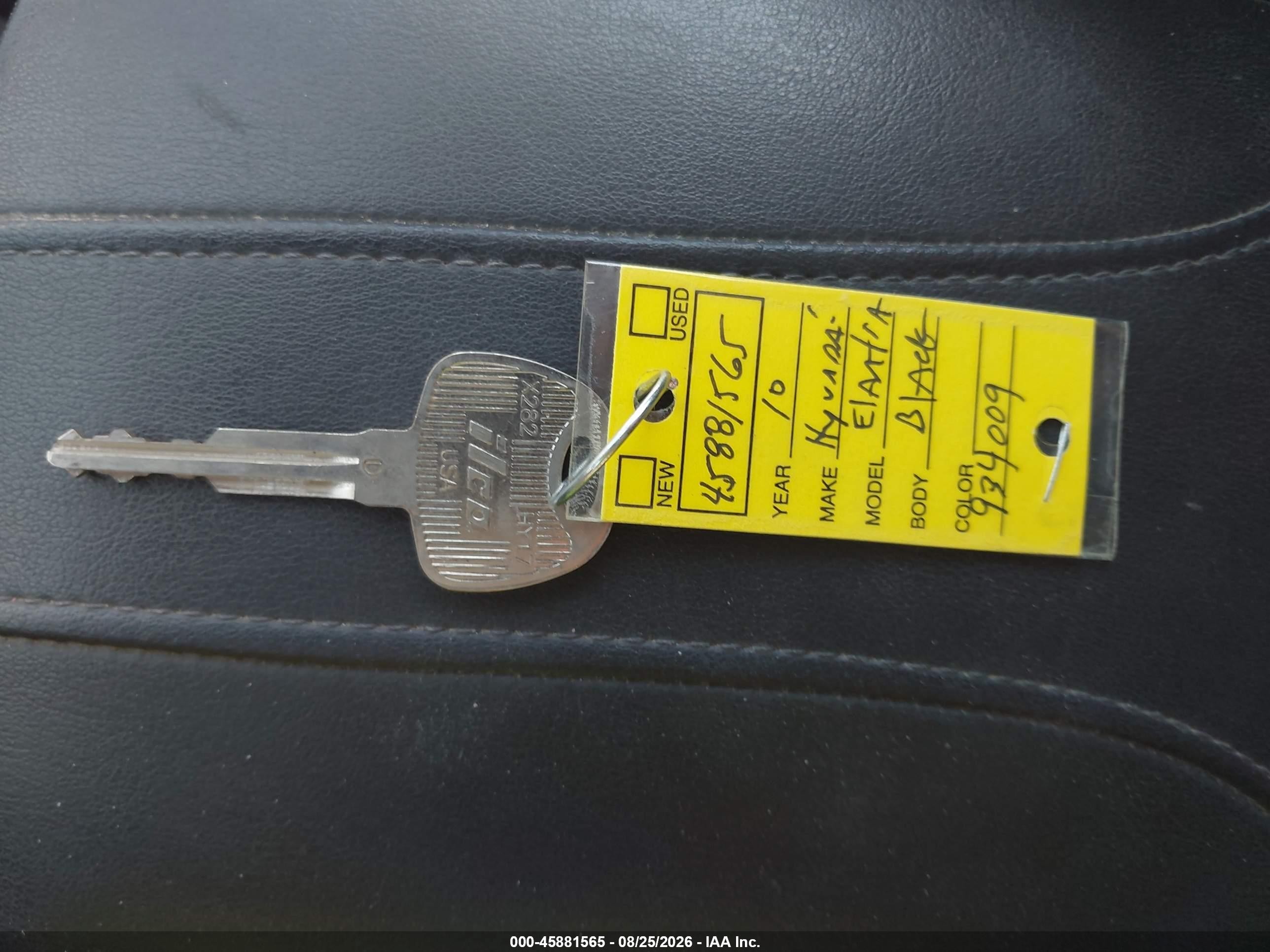 2010 Hyundai Elantra Se Black vin: KMHDU4AD1AU934009