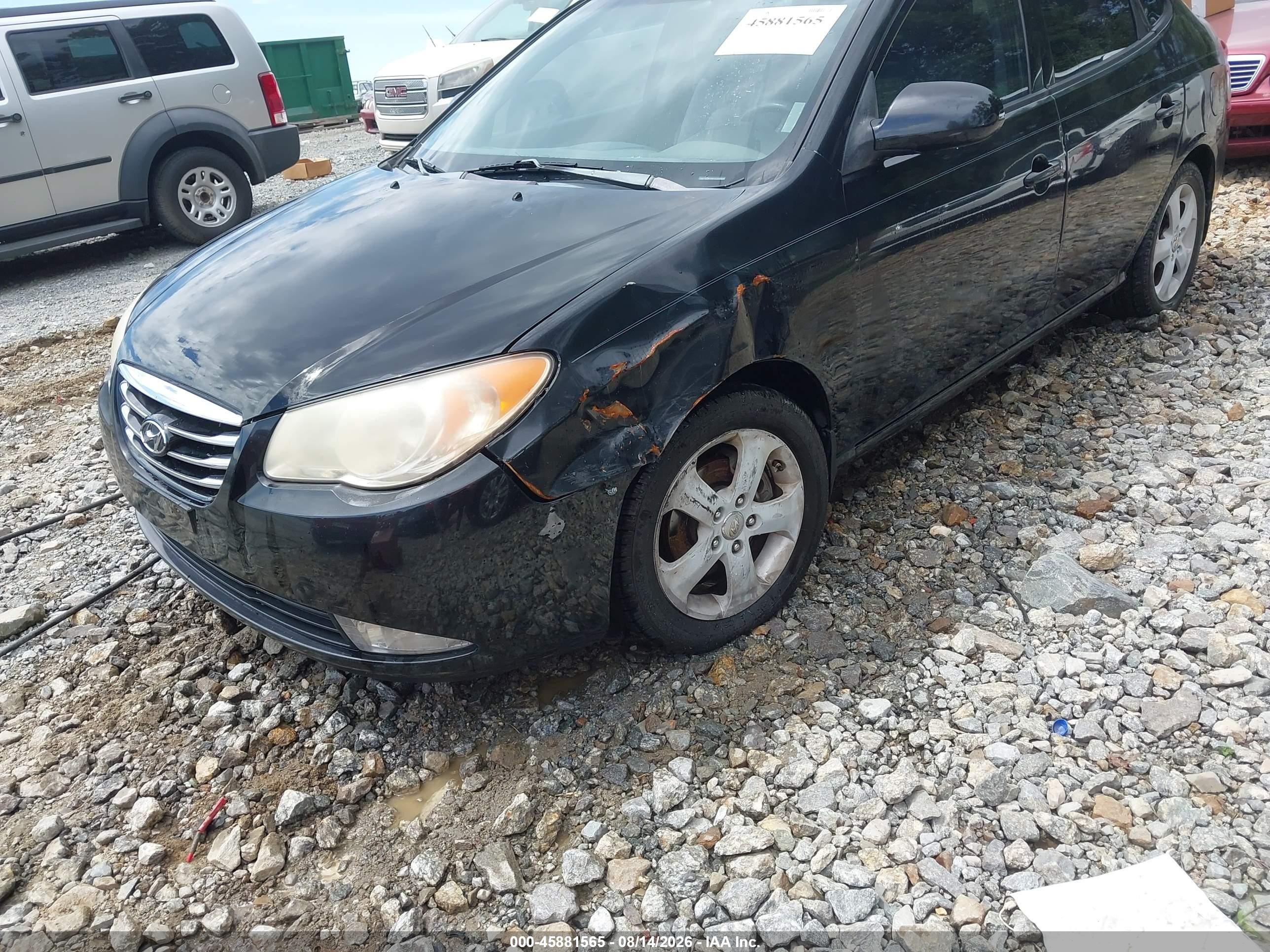 2010 Hyundai Elantra Se Black vin: KMHDU4AD1AU934009