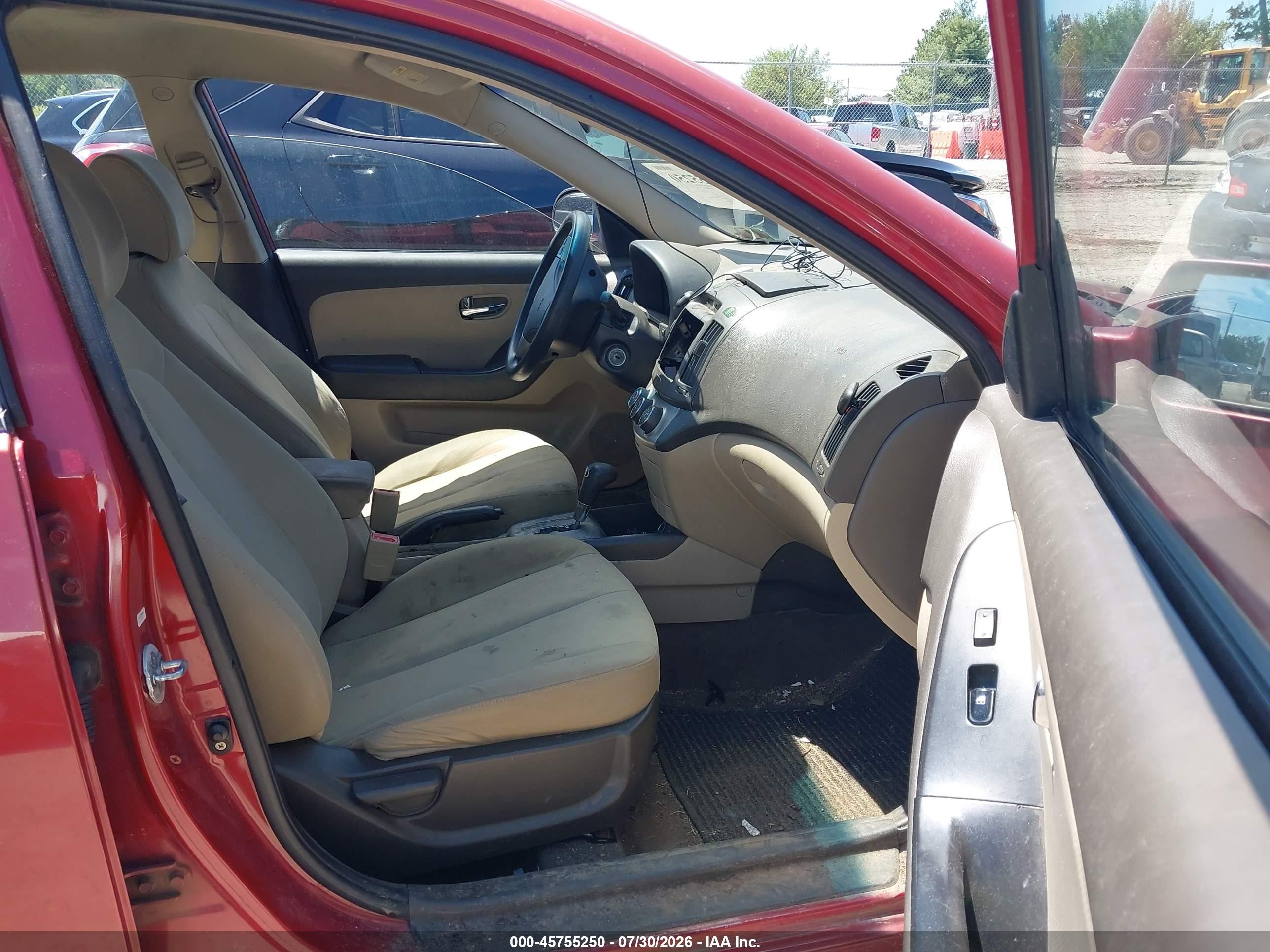 2010 Hyundai Elantra Gls Red vin: KMHDU4AD1AU941879