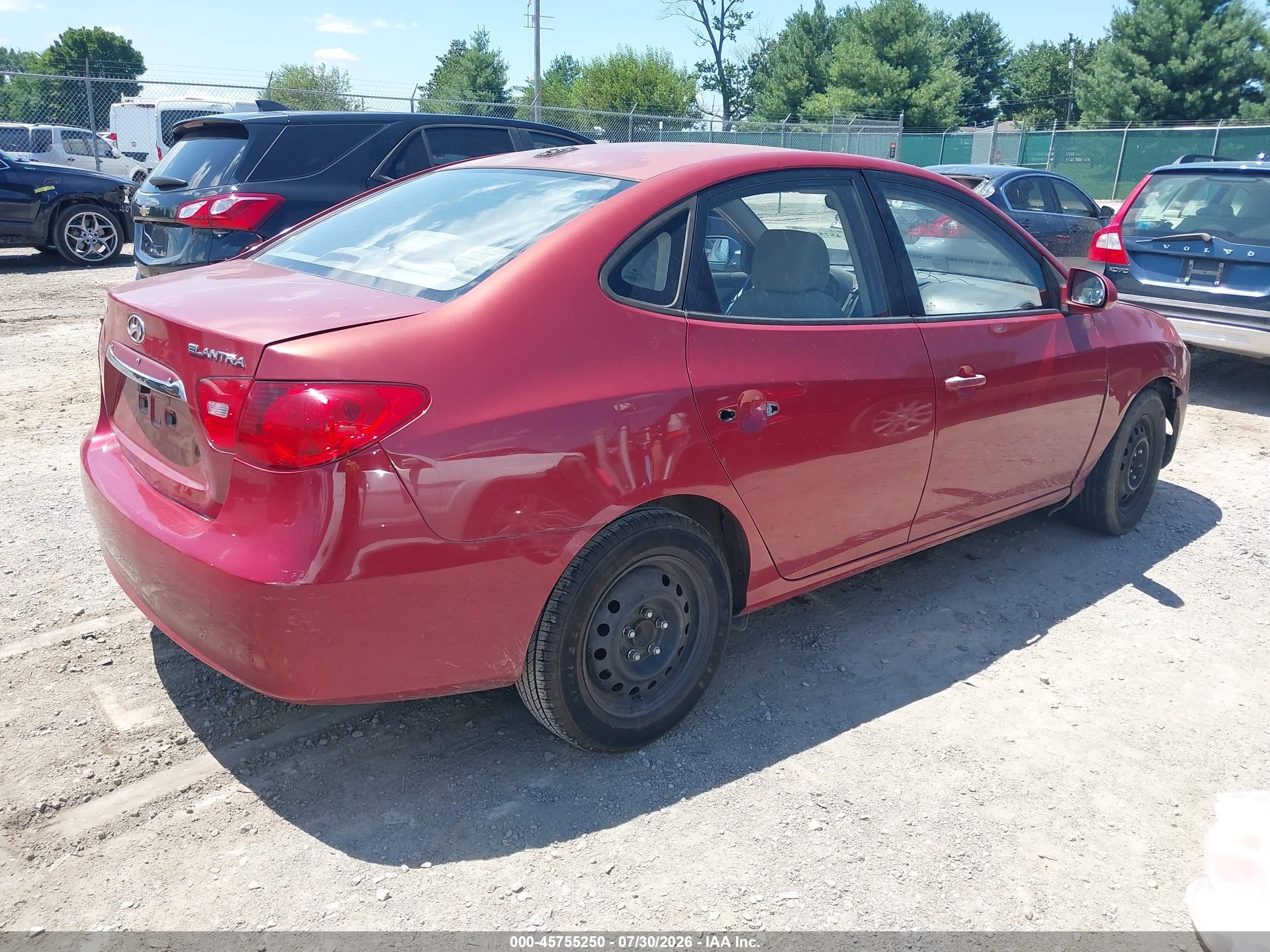 2010 Hyundai Elantra Gls Red vin: KMHDU4AD1AU941879