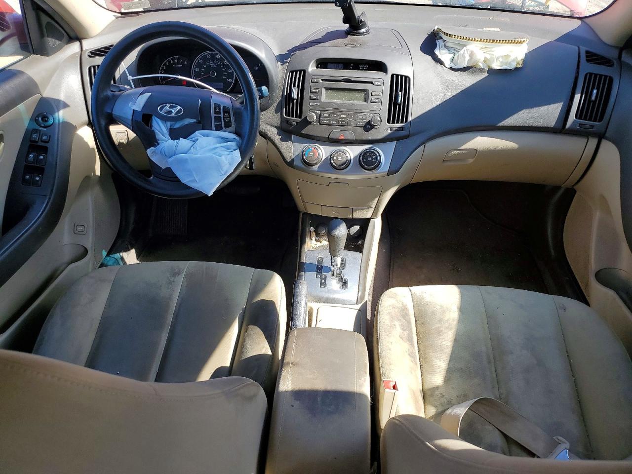 2010 Hyundai Elantra Gls Red vin: KMHDU4AD1AU950193
