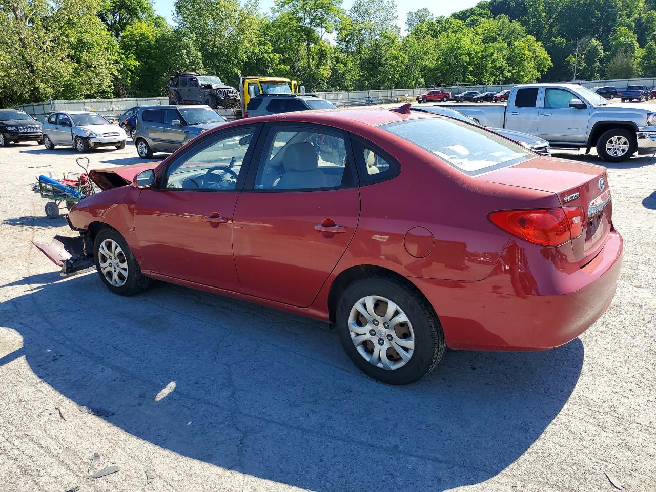 2010 Hyundai Elantra Gls Red vin: KMHDU4AD1AU950193