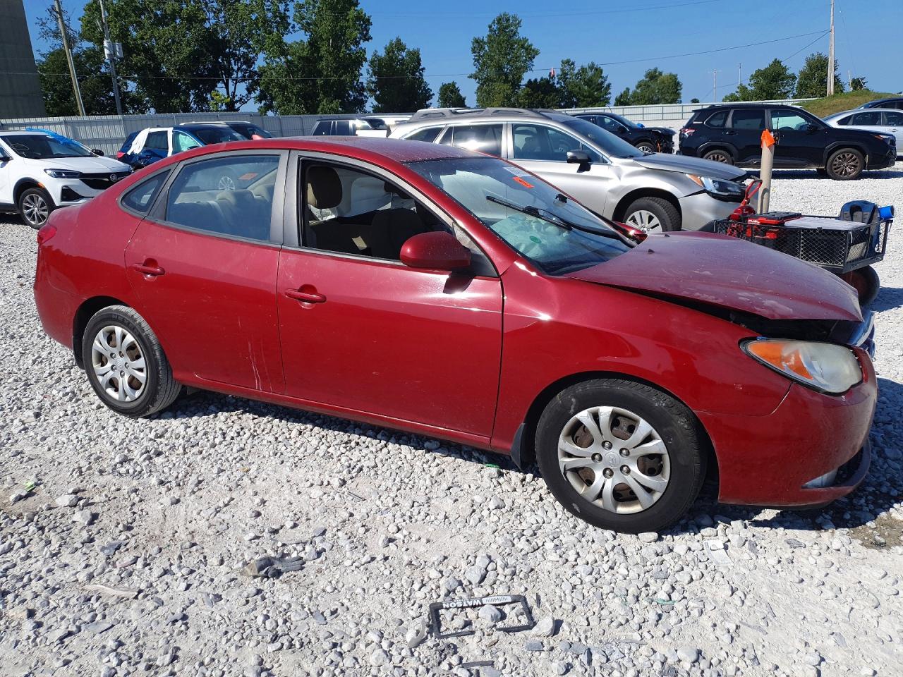 2010 Hyundai Elantra Gls Red vin: KMHDU4AD1AU954745