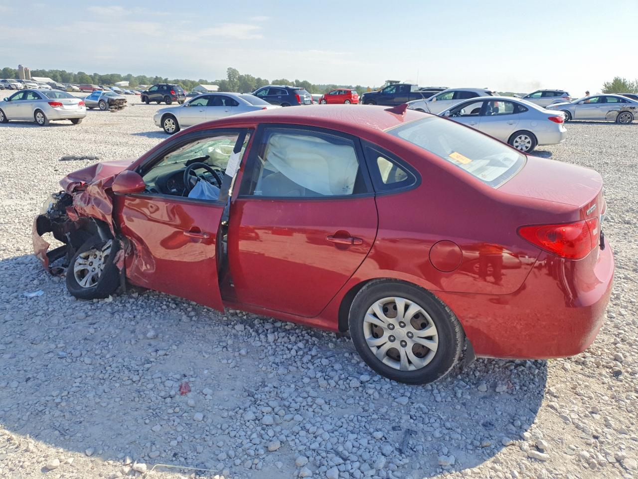 2010 Hyundai Elantra Gls Red vin: KMHDU4AD1AU954745
