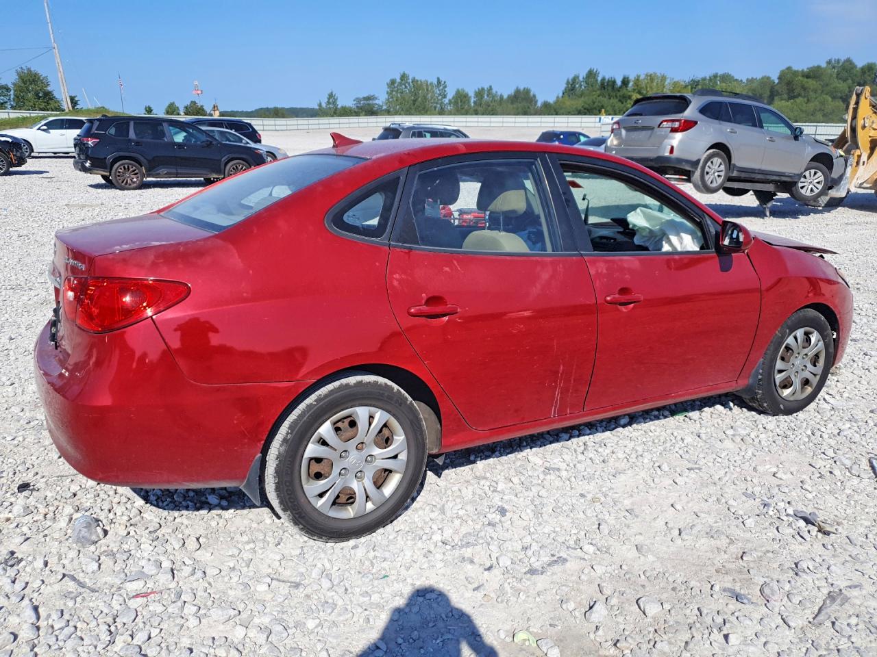 2010 Hyundai Elantra Gls Red vin: KMHDU4AD1AU954745