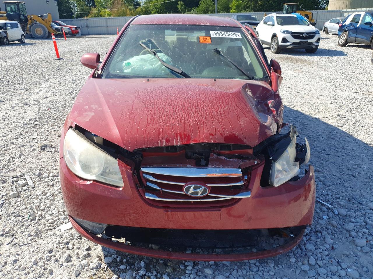 2010 Hyundai Elantra Gls Red vin: KMHDU4AD1AU954745