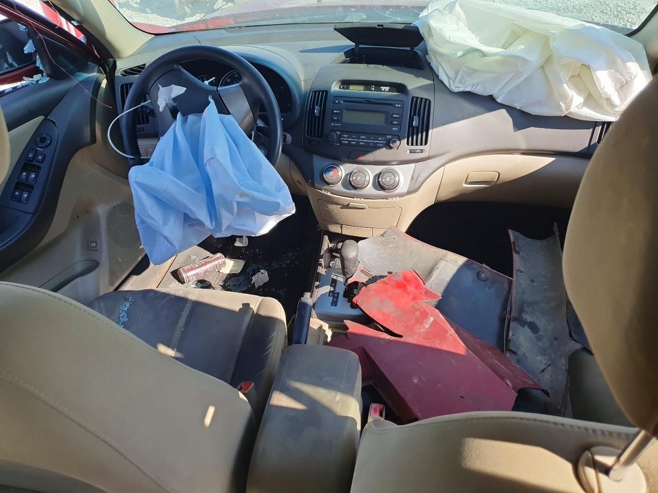 2010 Hyundai Elantra Gls Red vin: KMHDU4AD1AU954745