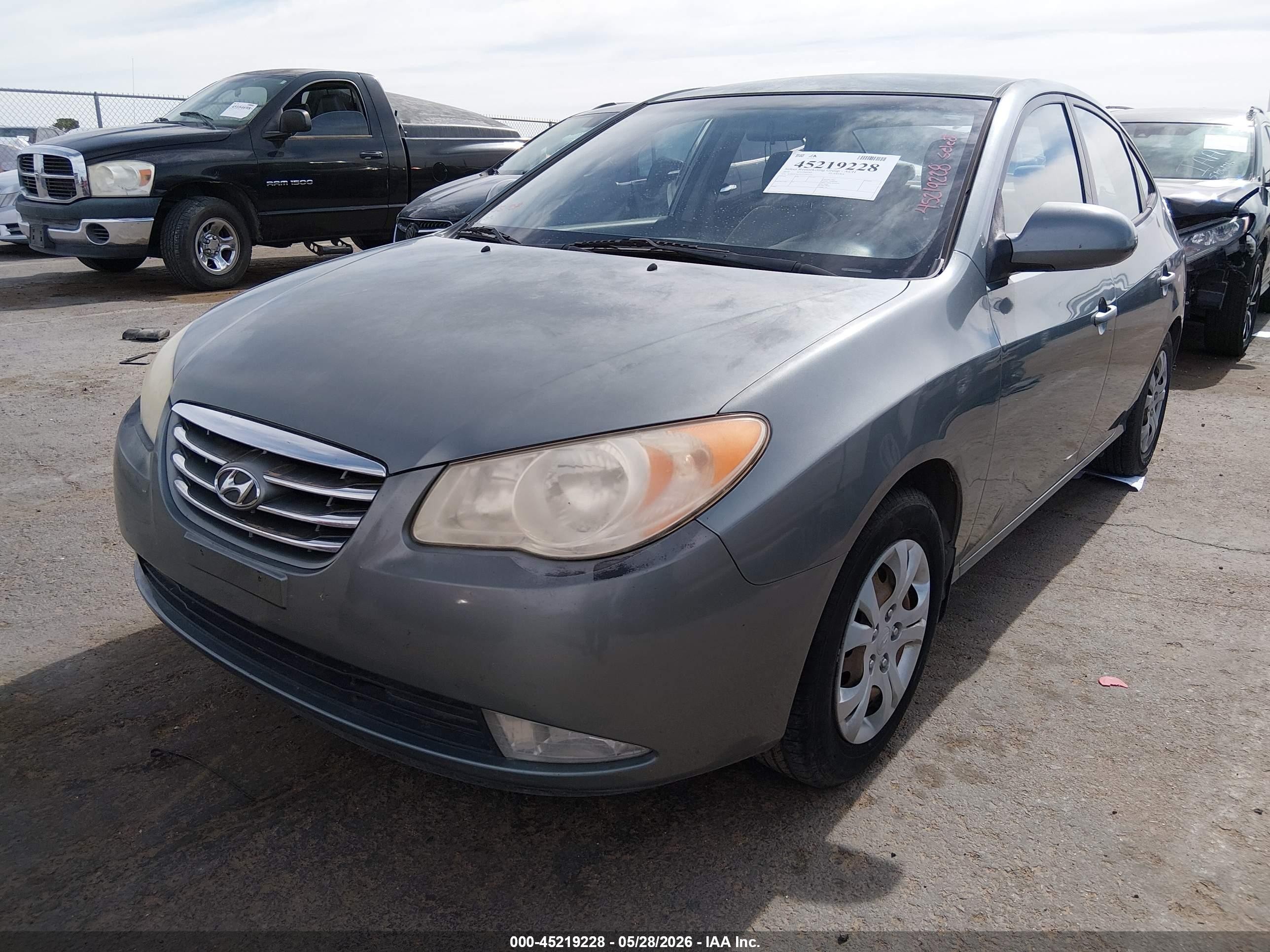 2010 Hyundai Elantra Gls Gray vin: KMHDU4AD2AU007374