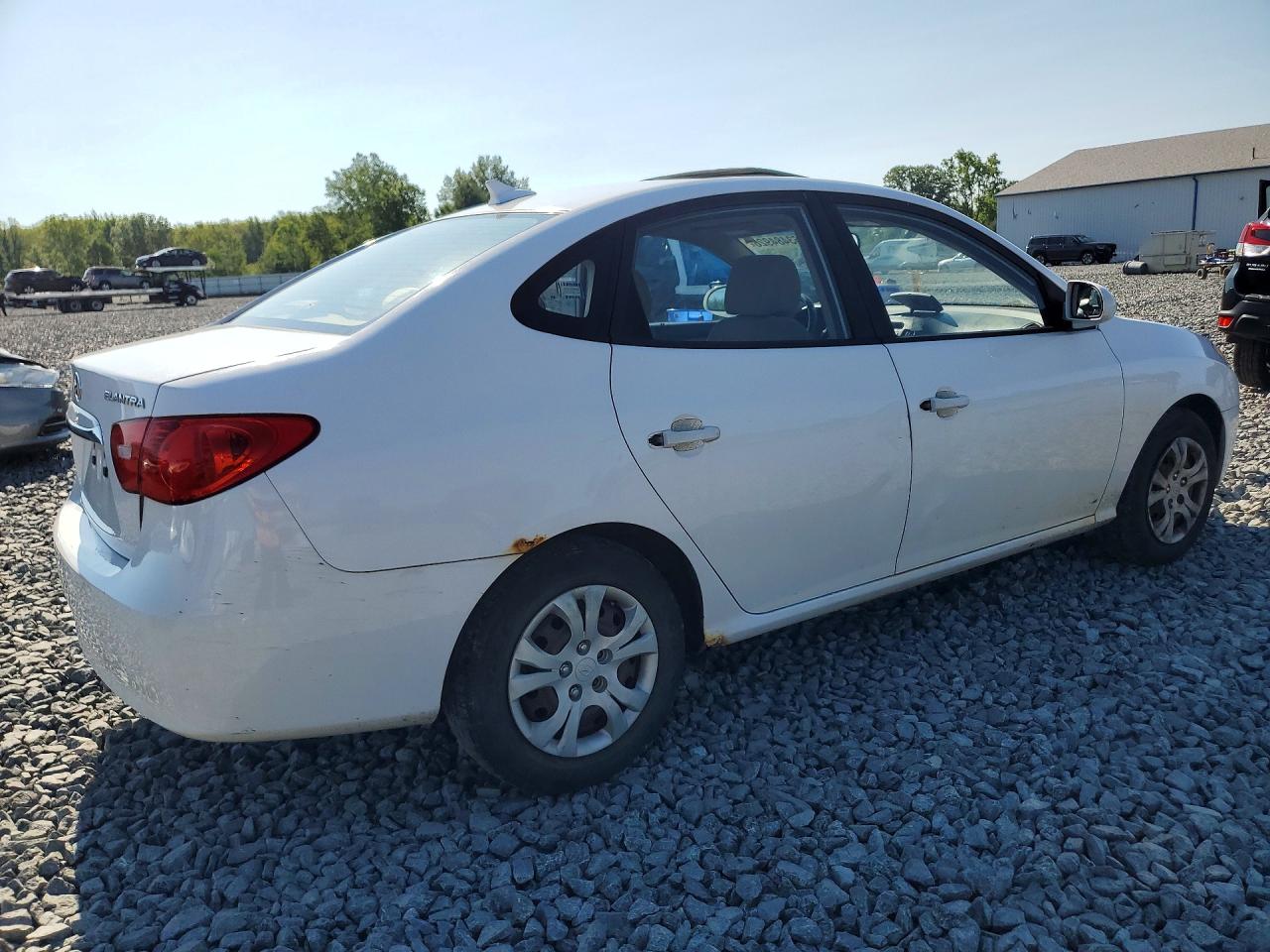 2010 Hyundai Elantra Gls White vin: KMHDU4AD2AU065064