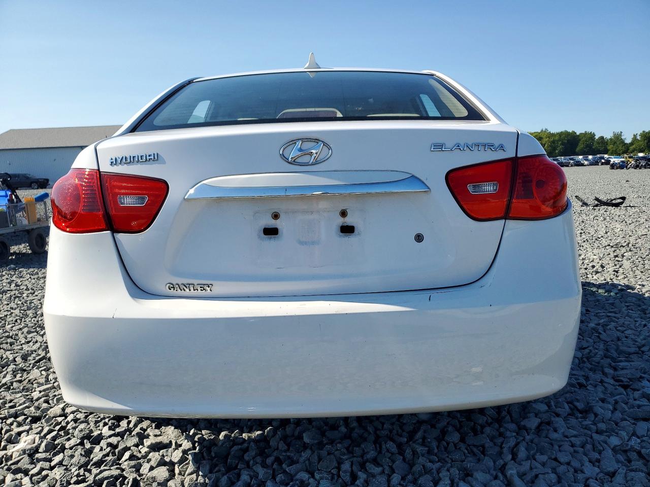 2010 Hyundai Elantra Gls White vin: KMHDU4AD2AU065064