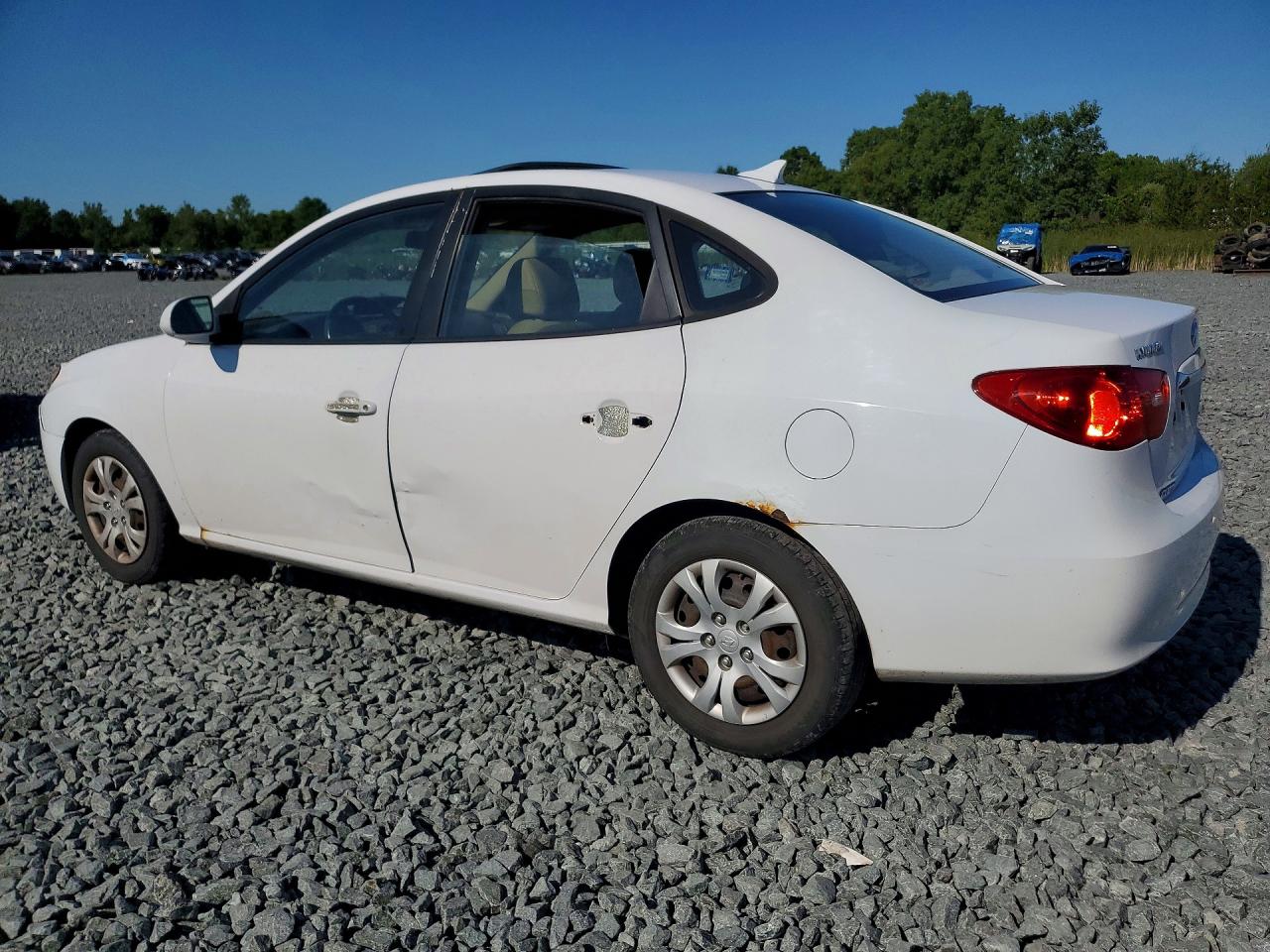 2010 Hyundai Elantra Gls White vin: KMHDU4AD2AU065064