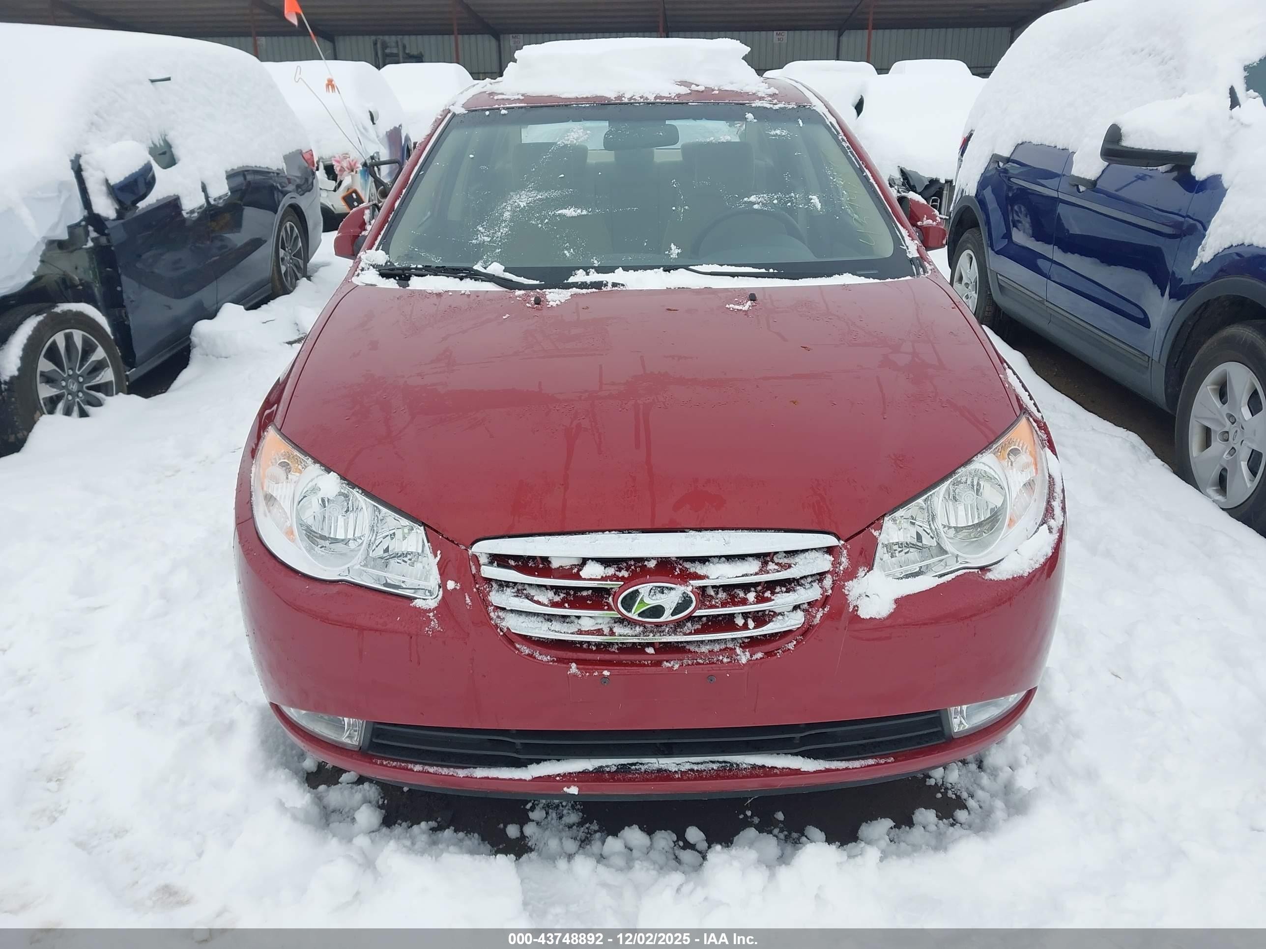 2010 Hyundai Elantra Gls Красный vin: KMHDU4AD2AU099117