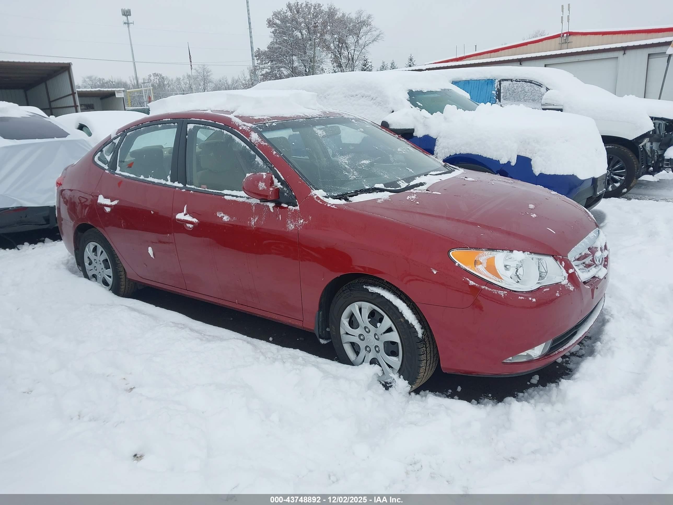 2010 Hyundai Elantra Gls Red vin: KMHDU4AD2AU099117