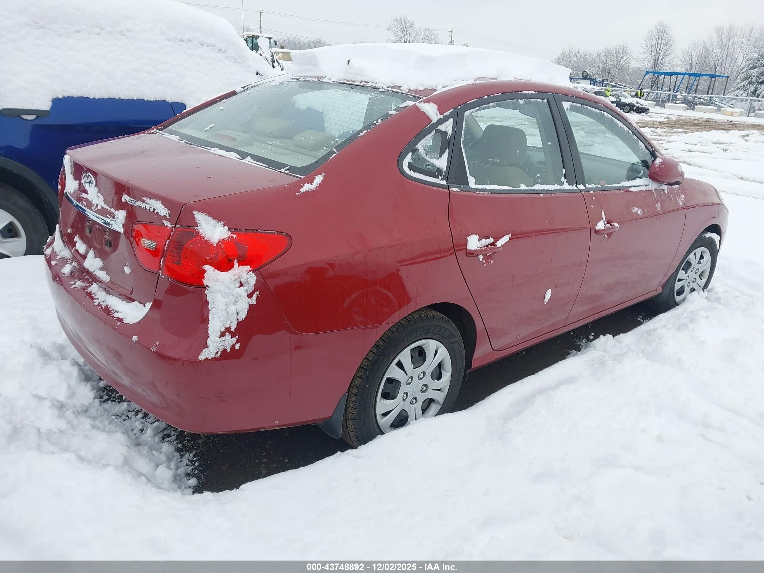 2010 Hyundai Elantra Gls Красный vin: KMHDU4AD2AU099117