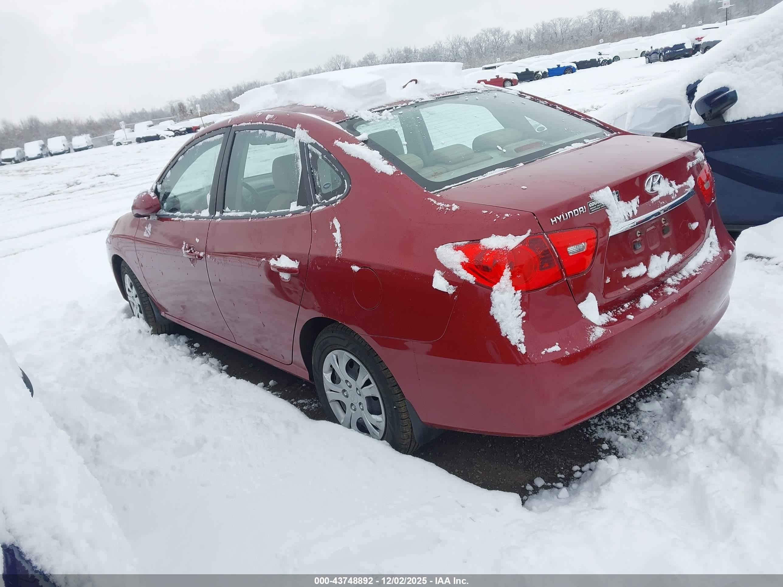 2010 Hyundai Elantra Gls Красный vin: KMHDU4AD2AU099117