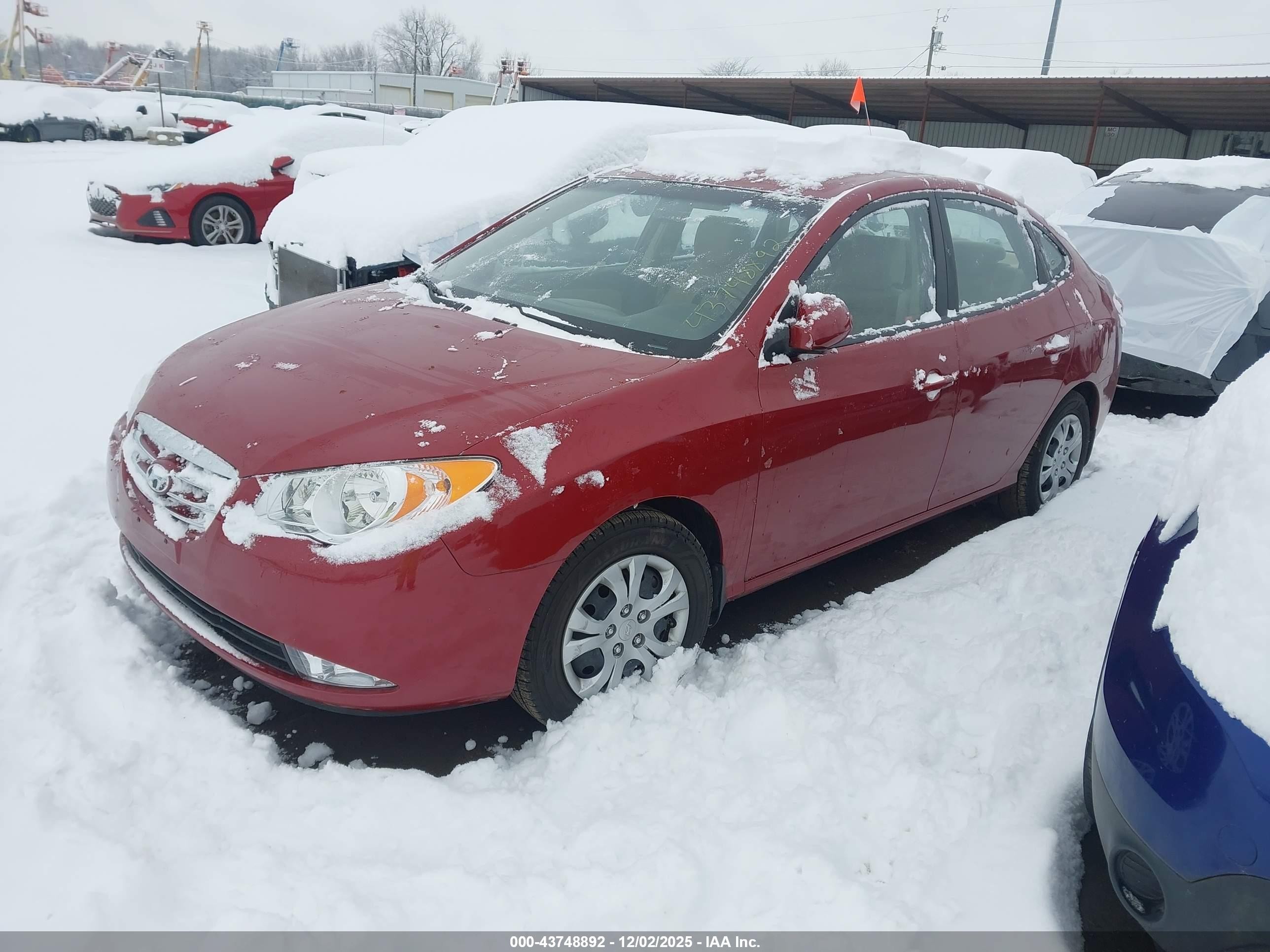 2010 Hyundai Elantra Gls Красный vin: KMHDU4AD2AU099117