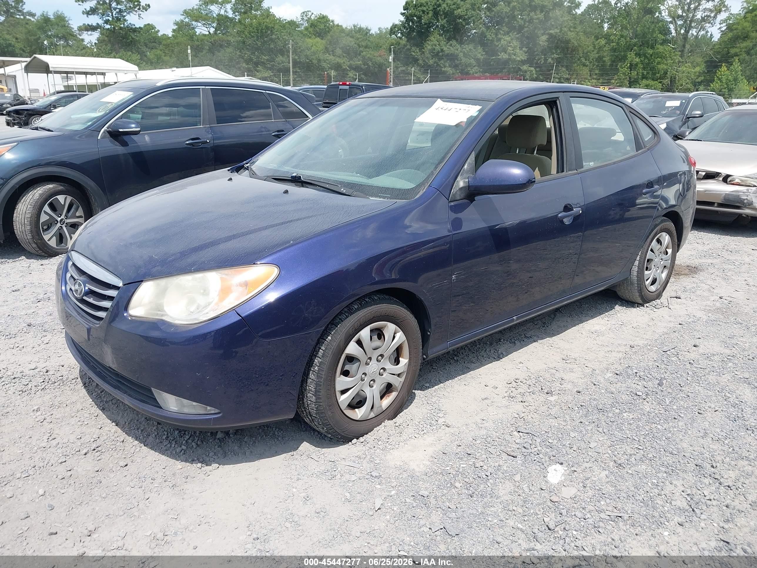 2010 Hyundai Elantra Gls Blue vin: KMHDU4AD2AU132312