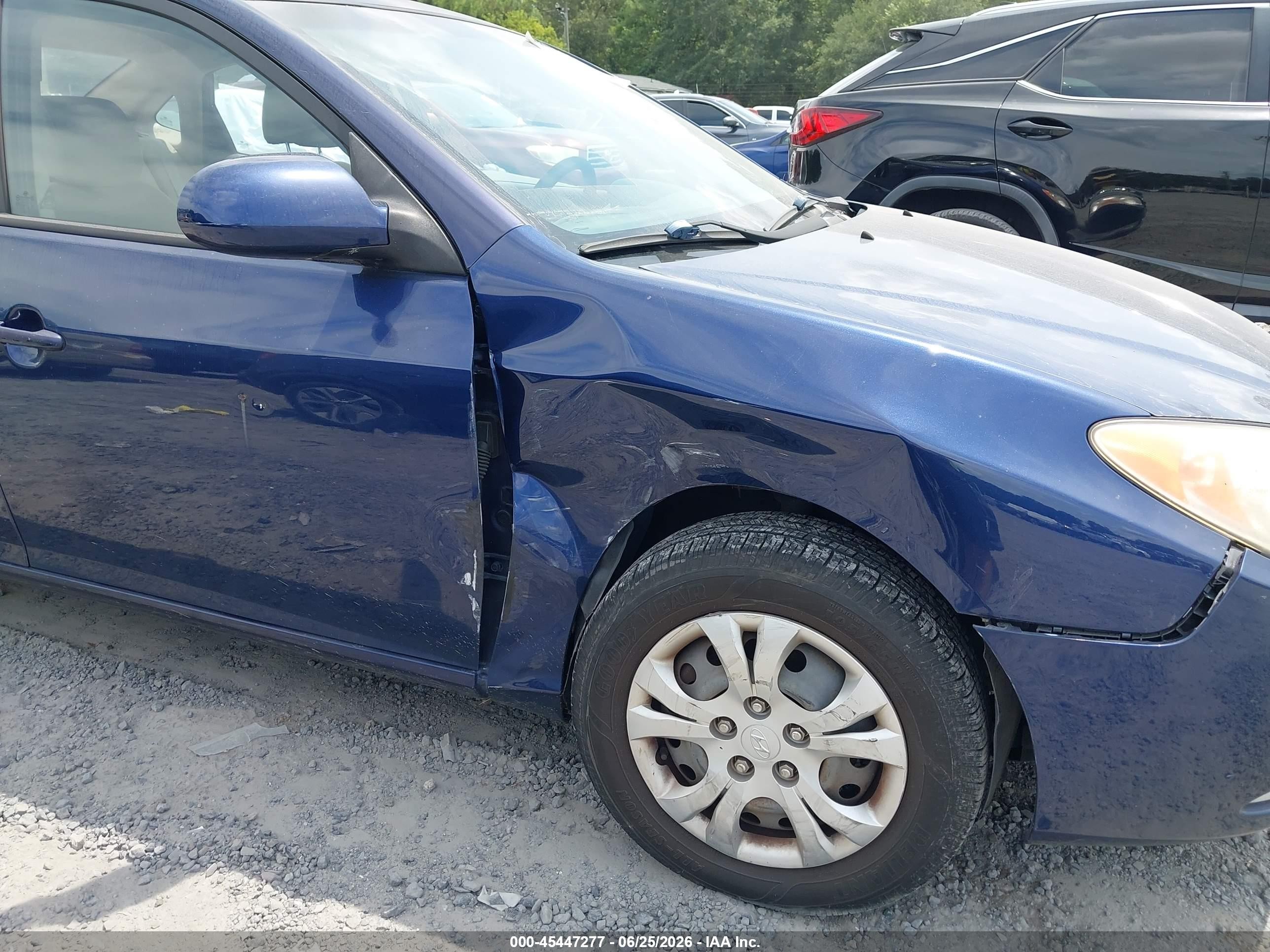2010 Hyundai Elantra Gls Blue vin: KMHDU4AD2AU132312