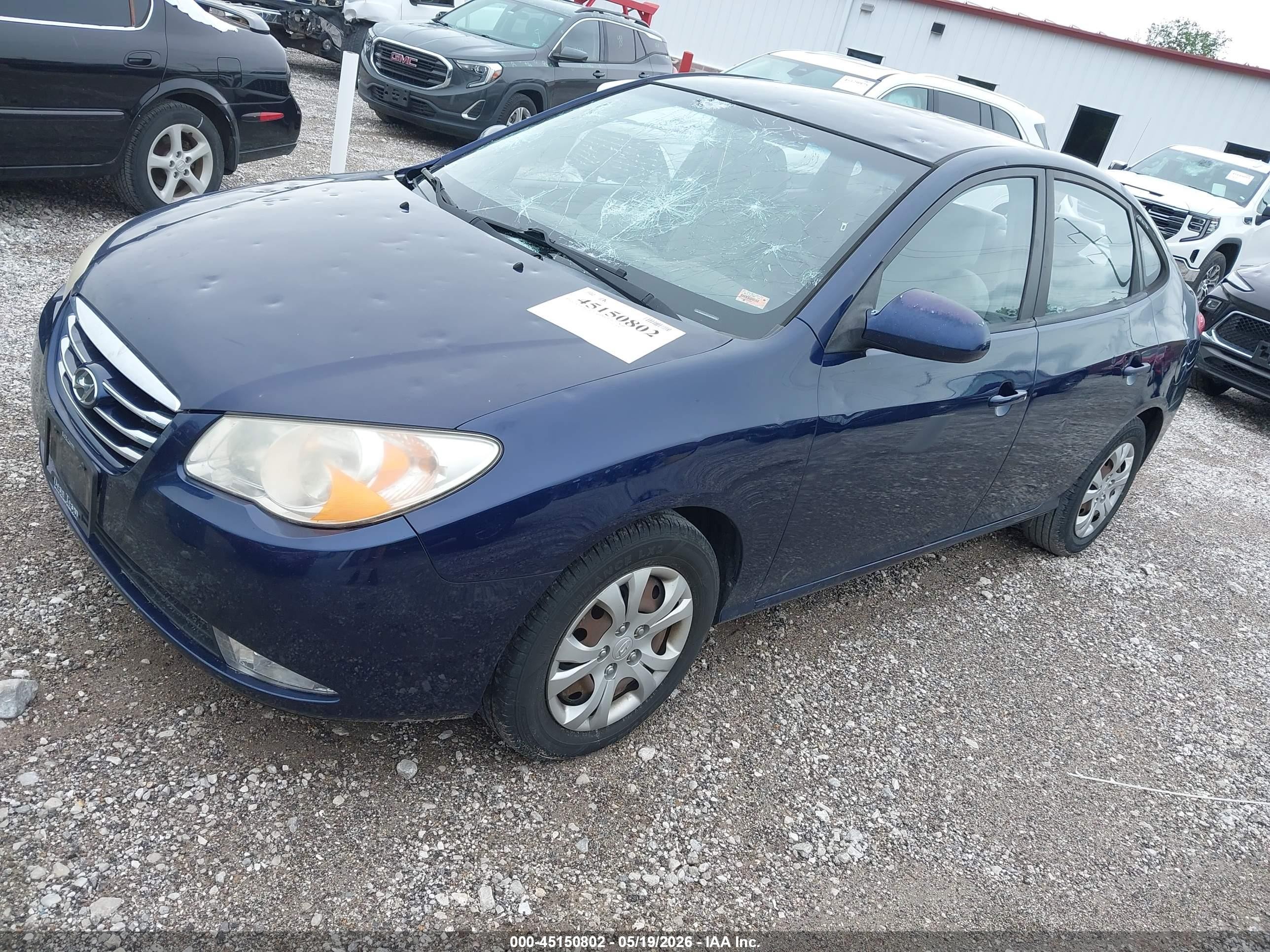 2010 Hyundai Elantra Gls Blue vin: KMHDU4AD2AU133573