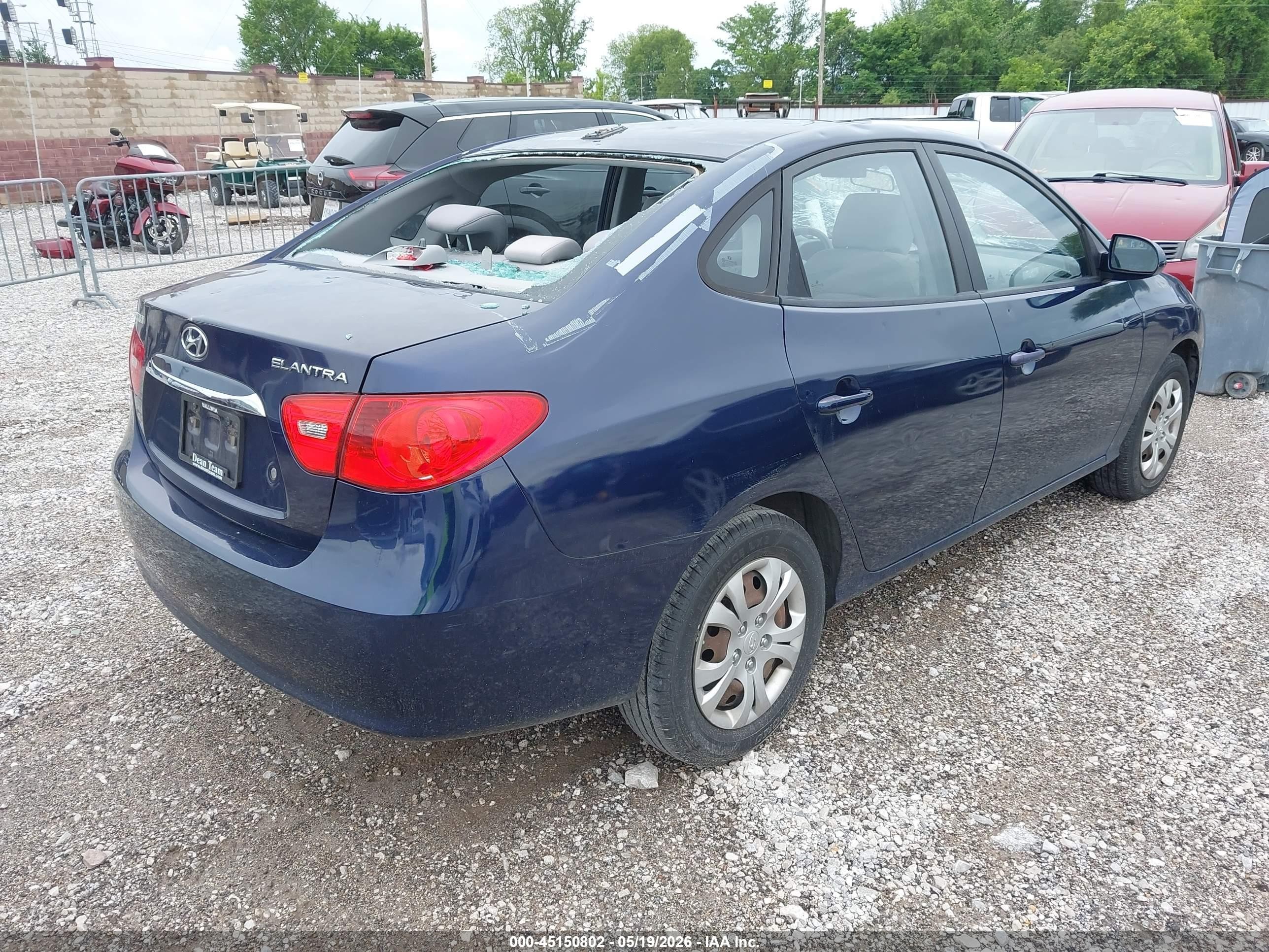 2010 Hyundai Elantra Gls Blue vin: KMHDU4AD2AU133573