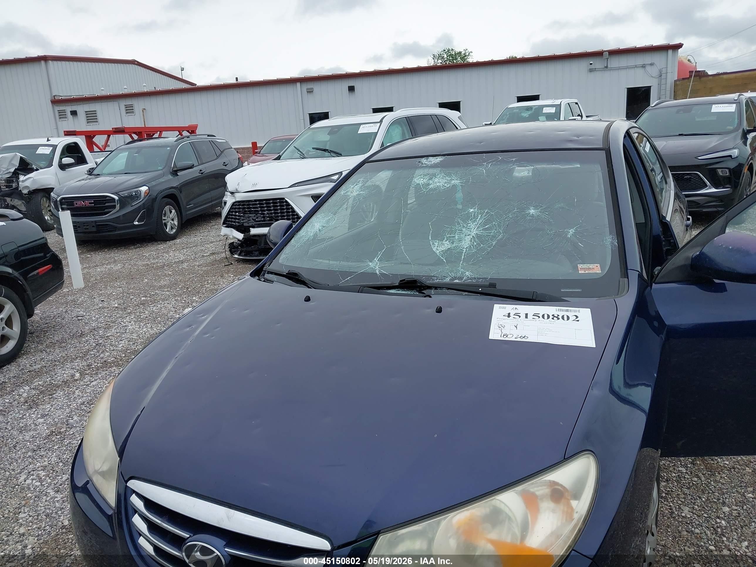 2010 Hyundai Elantra Gls Blue vin: KMHDU4AD2AU133573