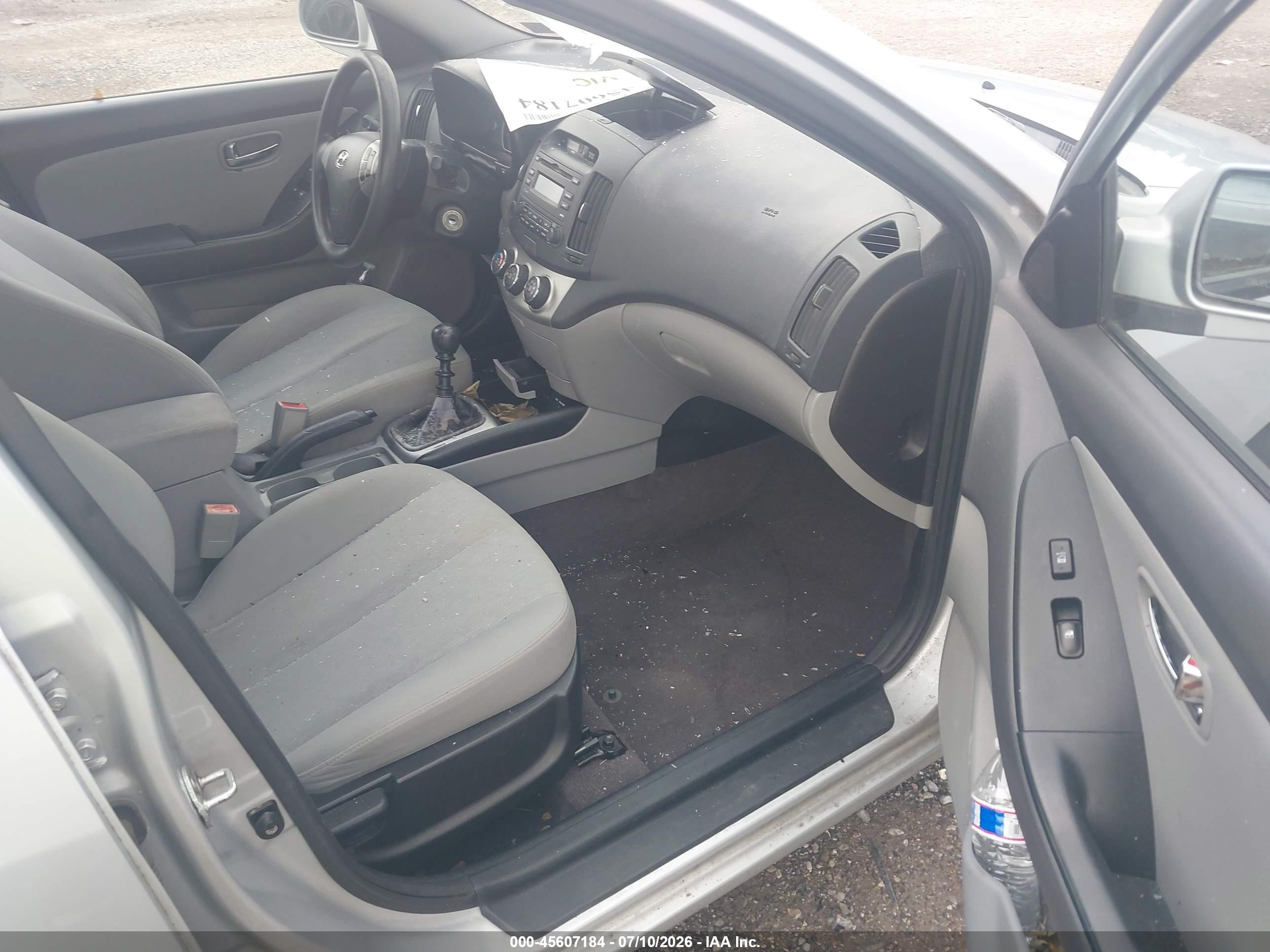 2010 Hyundai Elantra Blue Gray vin: KMHDU4AD2AU148753