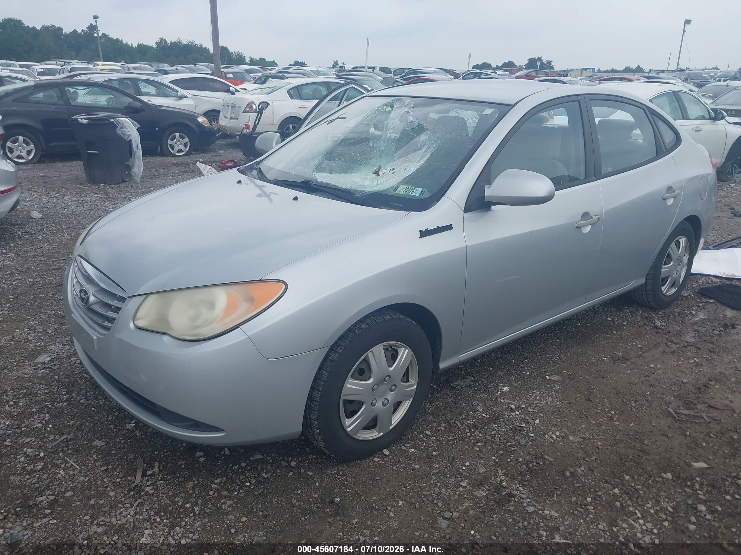 2010 Hyundai Elantra Blue Gray vin: KMHDU4AD2AU148753