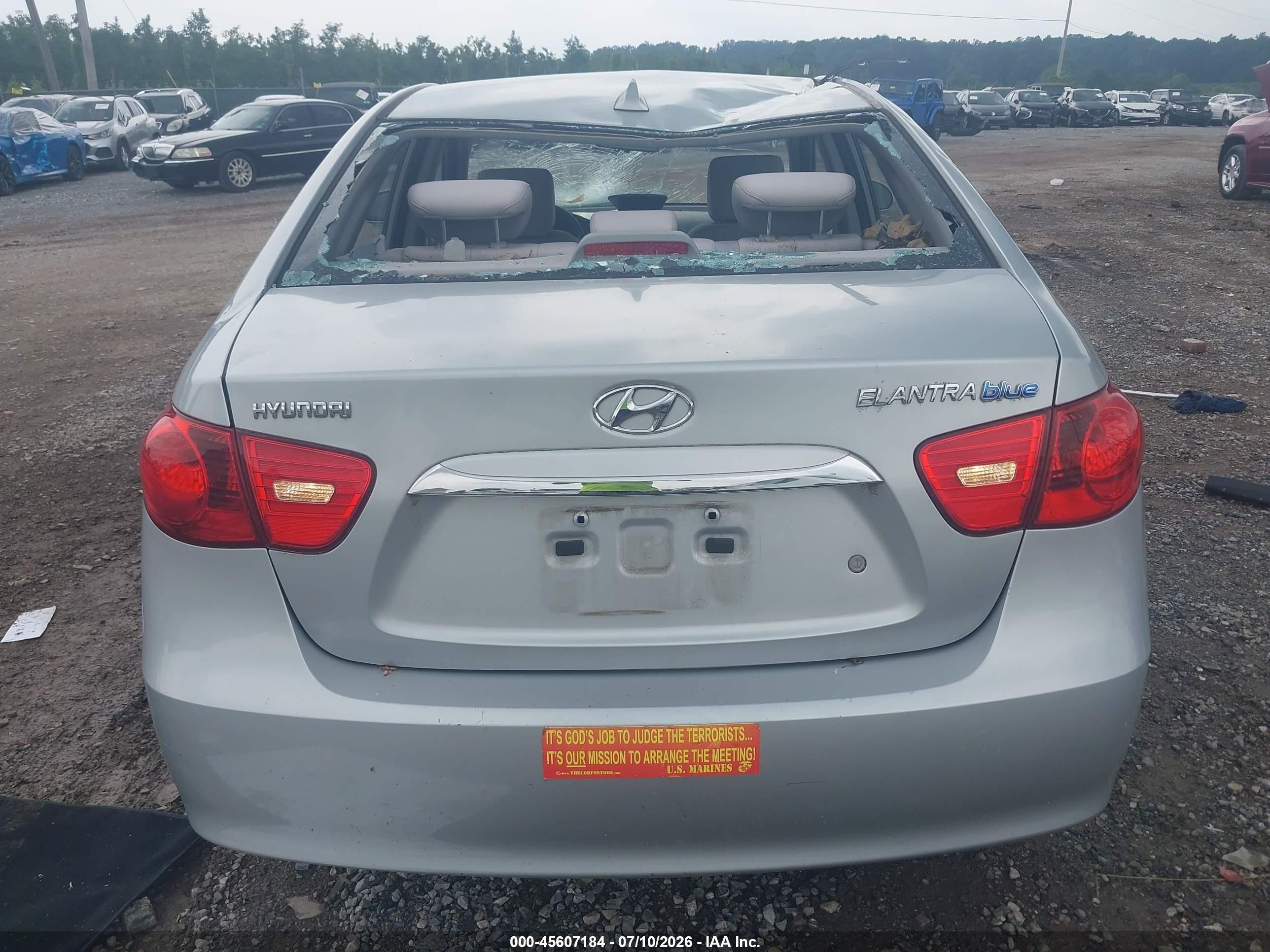 2010 Hyundai Elantra Blue Gray vin: KMHDU4AD2AU148753