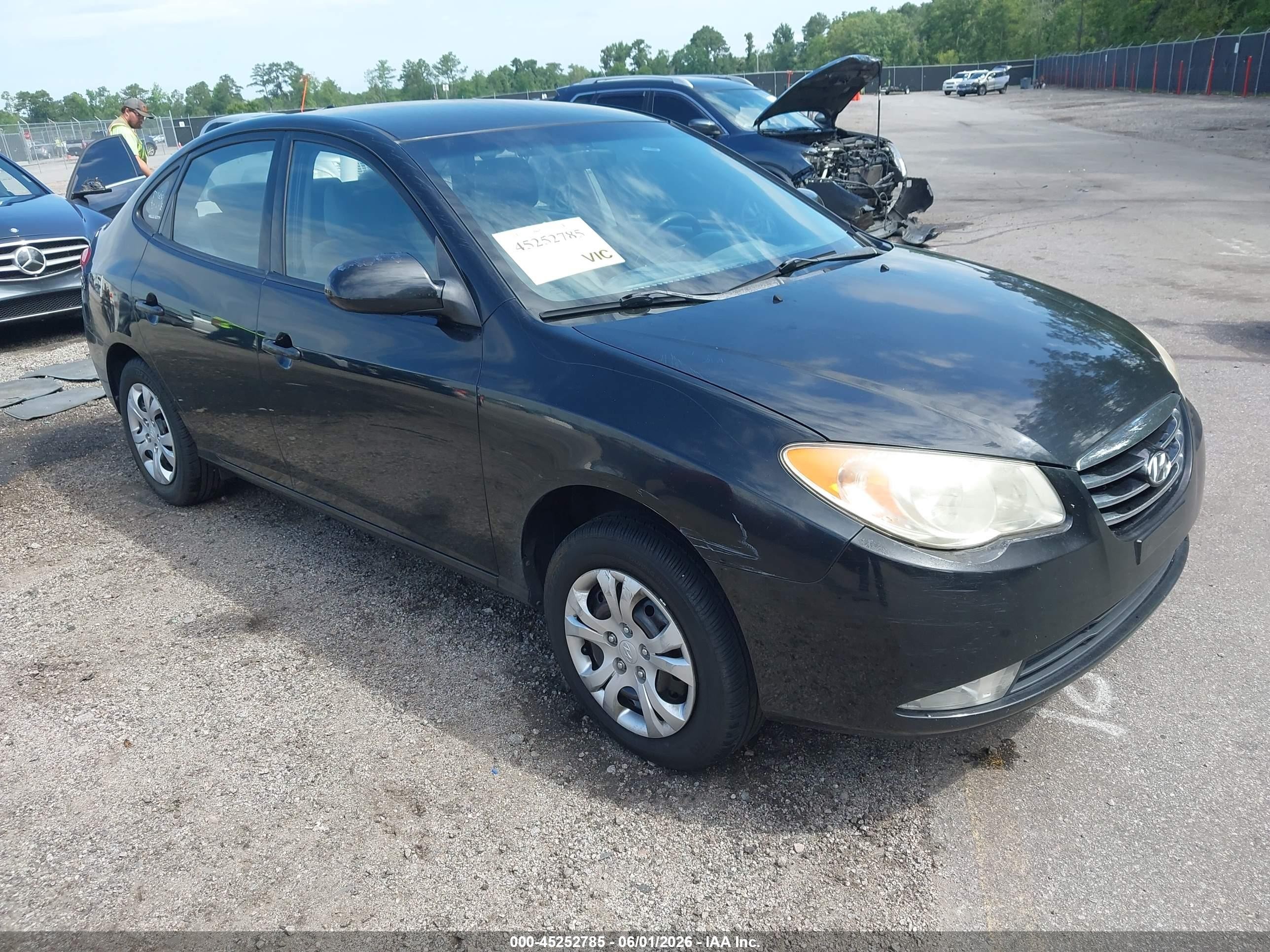 2010 Hyundai Elantra Gls Черный vin: KMHDU4AD2AU152690