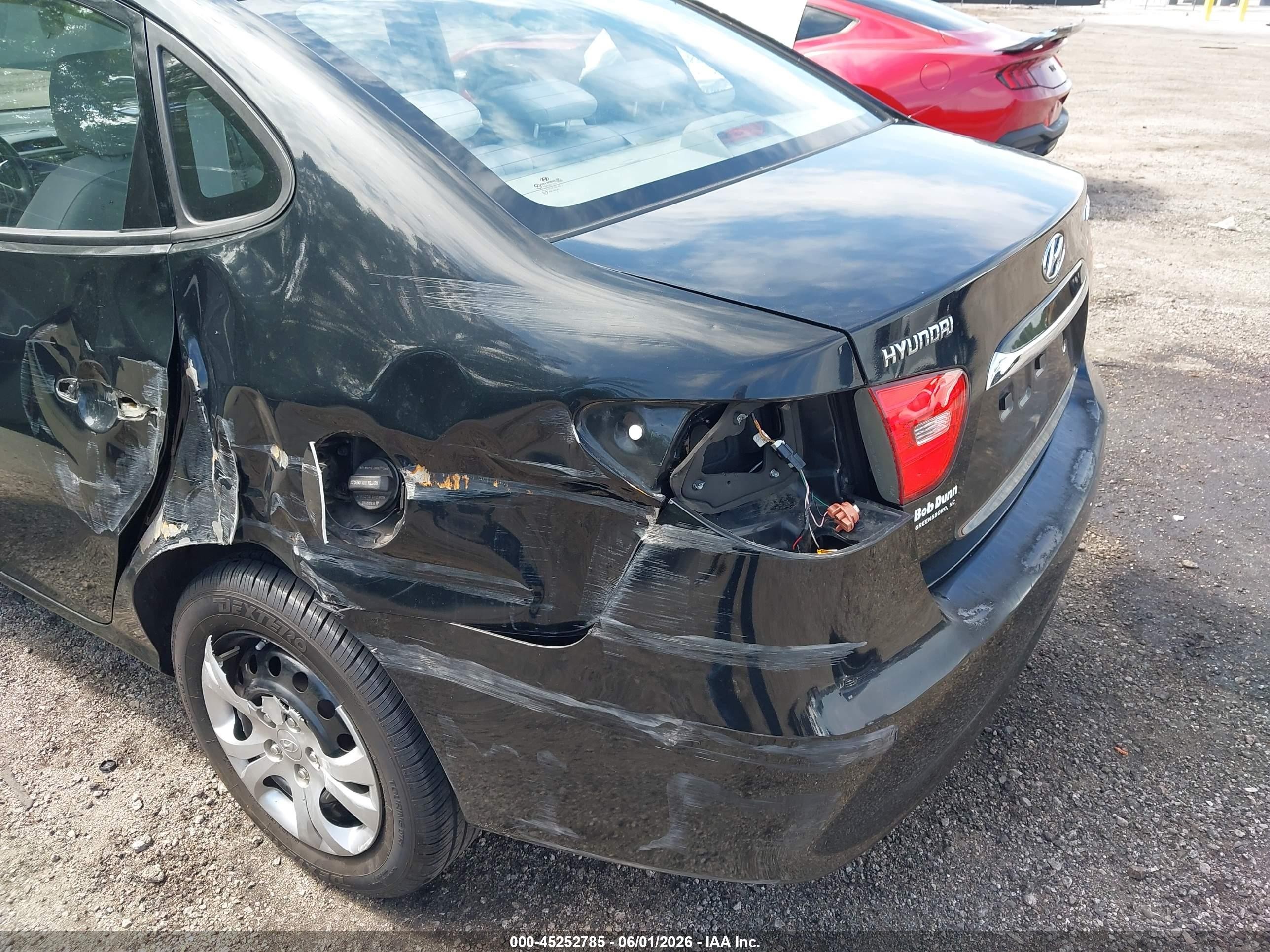 2010 Hyundai Elantra Gls Черный vin: KMHDU4AD2AU152690