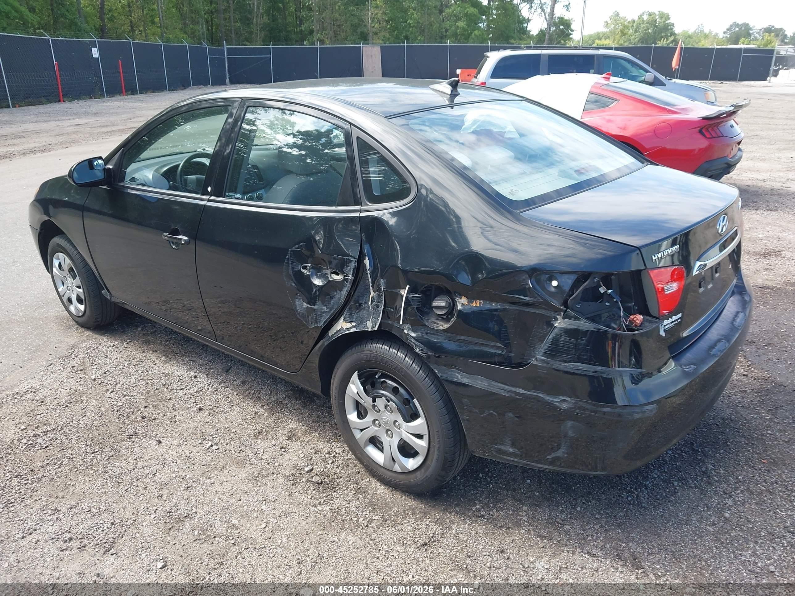 2010 Hyundai Elantra Gls Черный vin: KMHDU4AD2AU152690