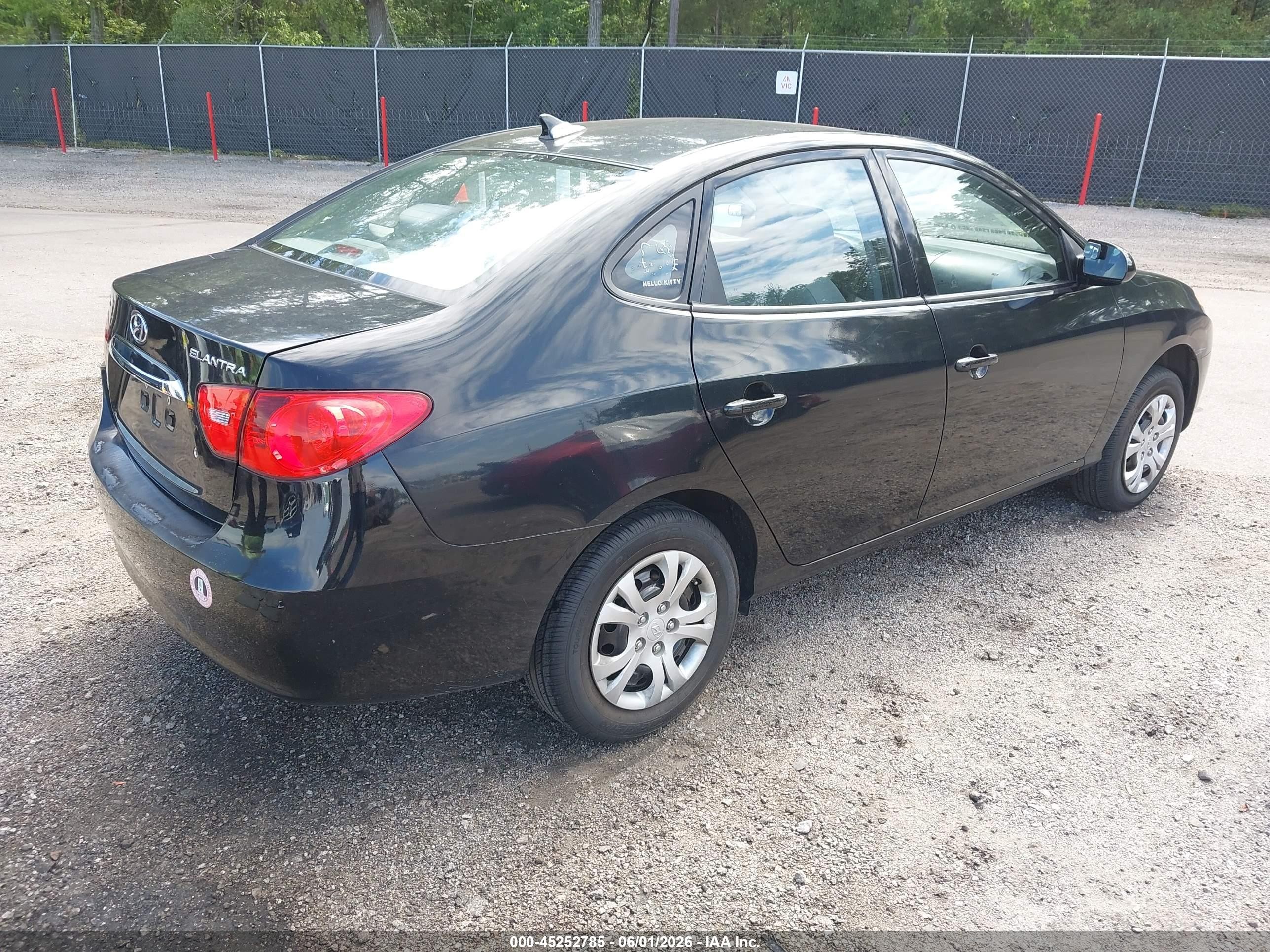 2010 Hyundai Elantra Gls Черный vin: KMHDU4AD2AU152690