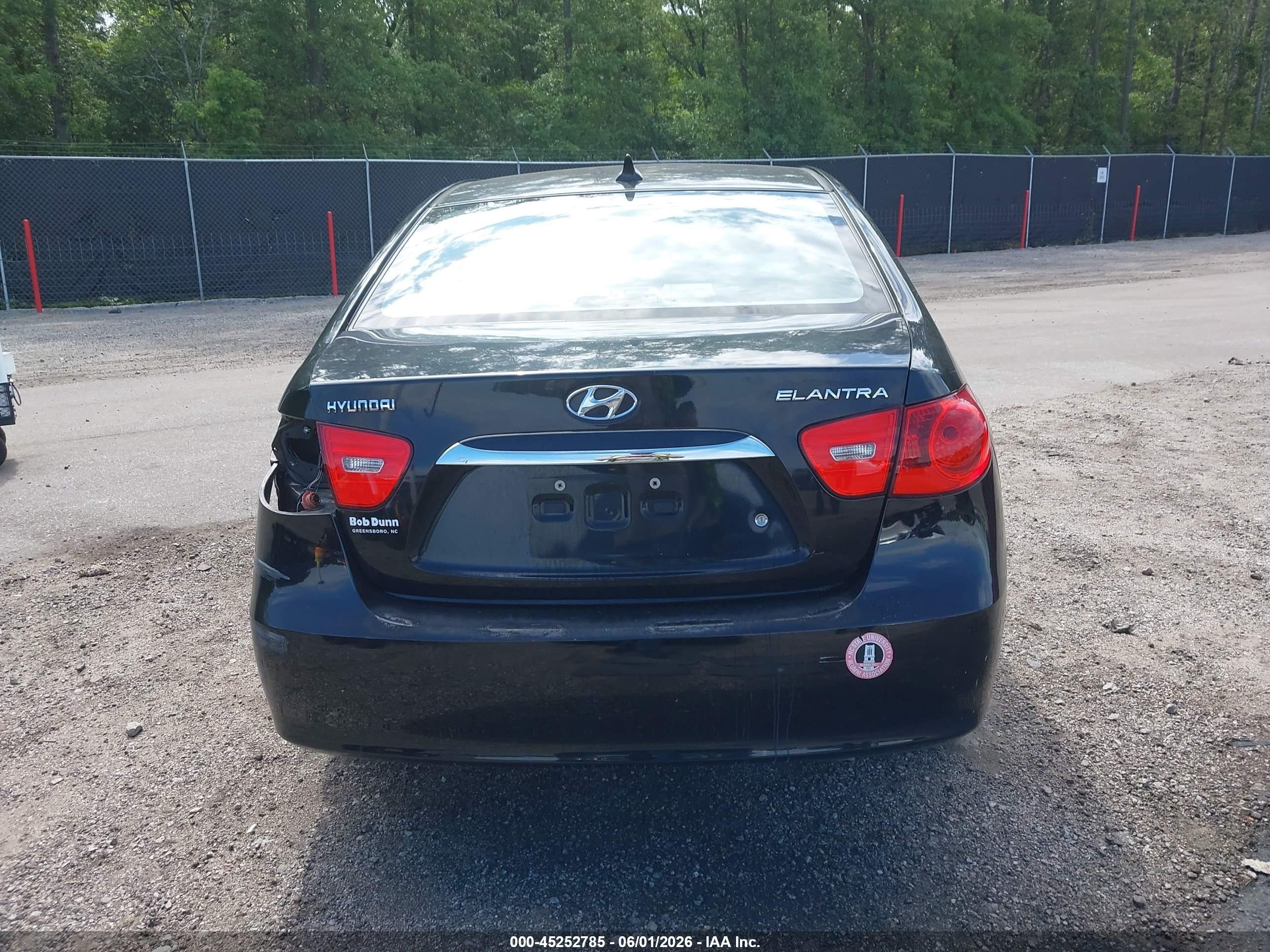 2010 Hyundai Elantra Gls Черный vin: KMHDU4AD2AU152690