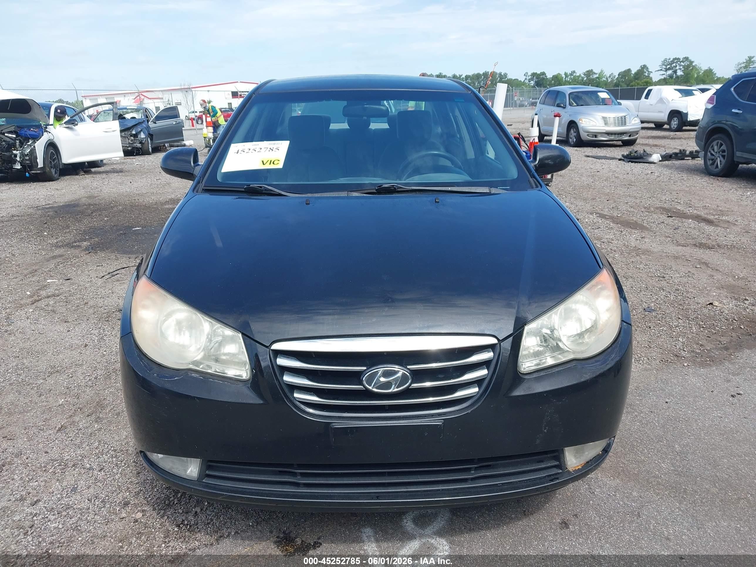 2010 Hyundai Elantra Gls Черный vin: KMHDU4AD2AU152690