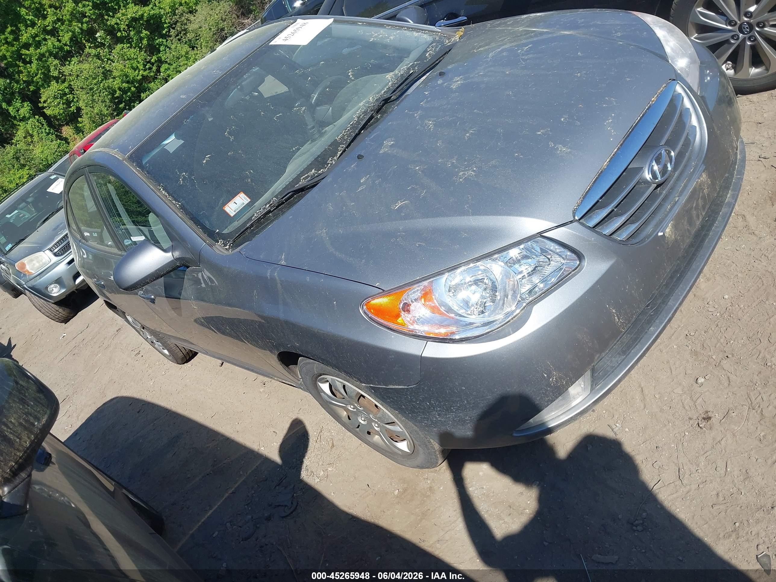 2010 Hyundai Elantra Gls Gray vin: KMHDU4AD2AU153354