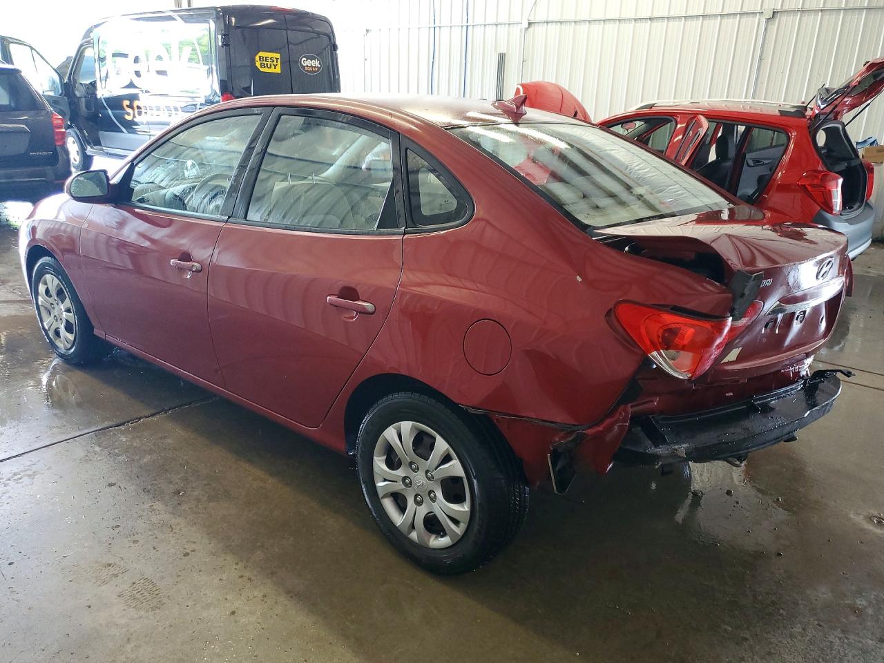 2010 Hyundai Elantra Gls Red vin: KMHDU4AD2AU161793