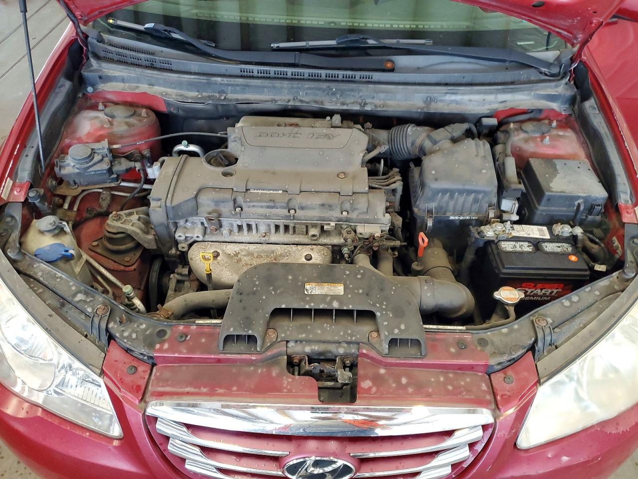2010 Hyundai Elantra Gls Red vin: KMHDU4AD2AU161793