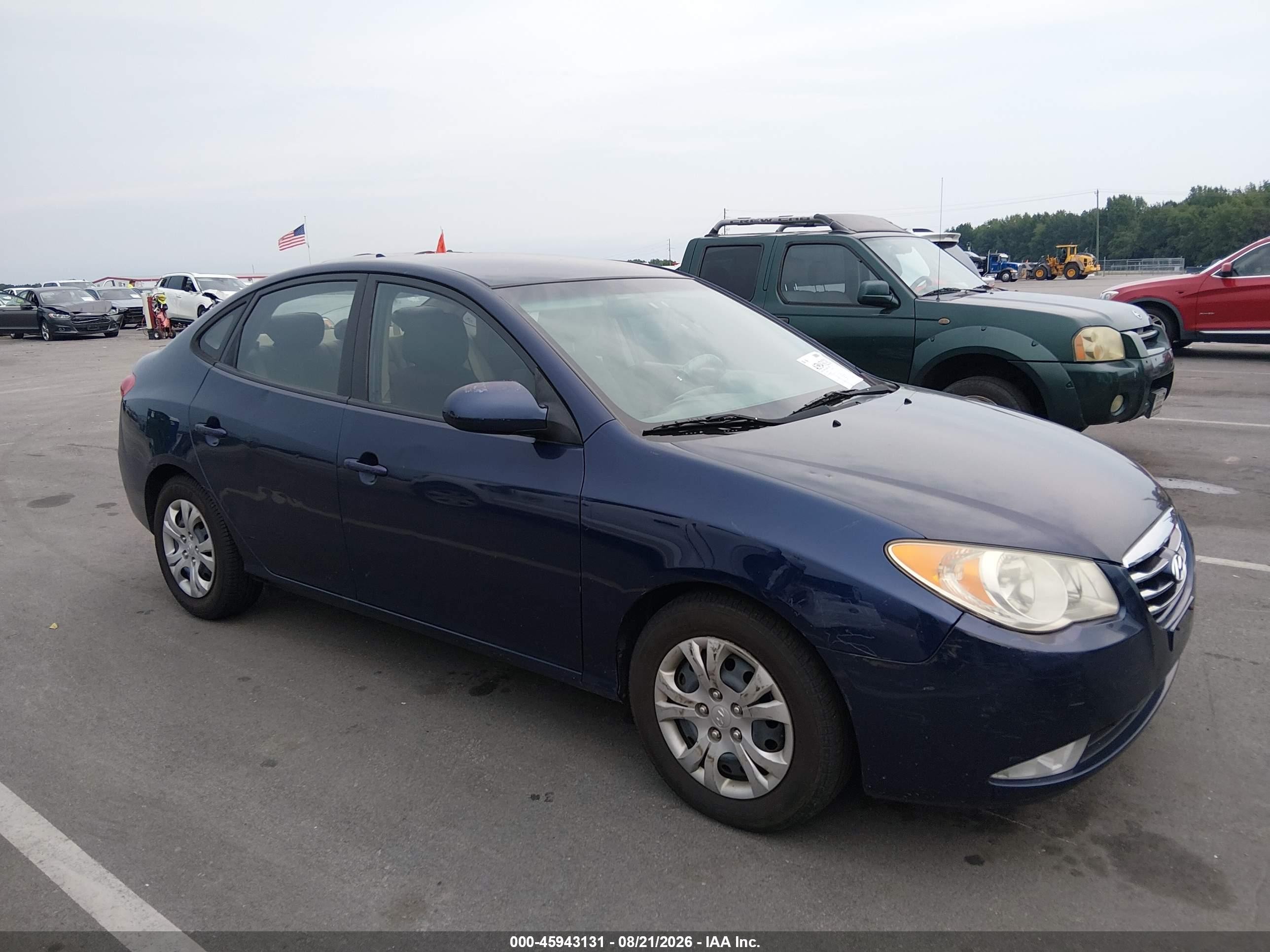 2010 Hyundai Elantra Gls Blue vin: KMHDU4AD2AU161910