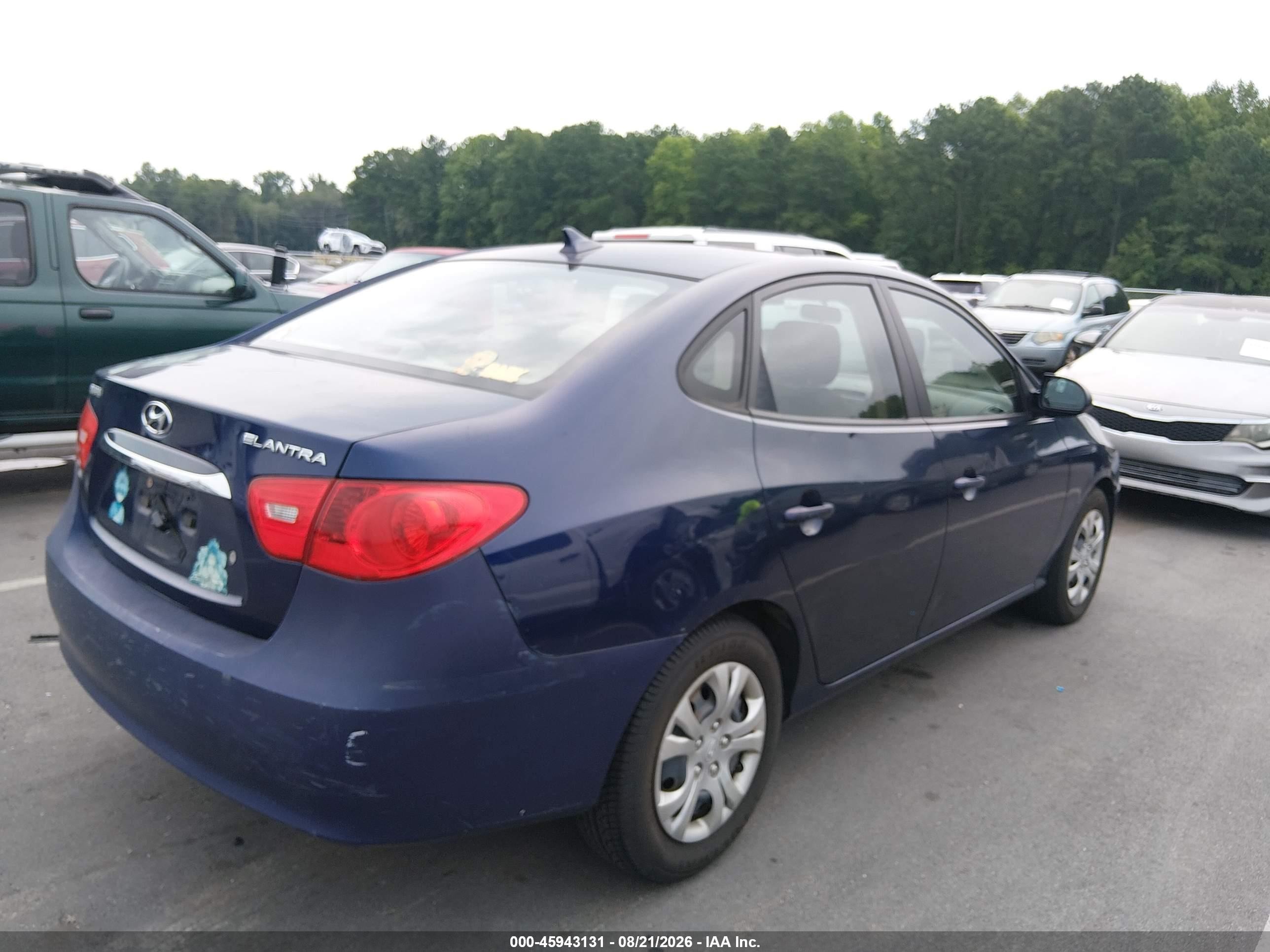 2010 Hyundai Elantra Gls Синий vin: KMHDU4AD2AU161910