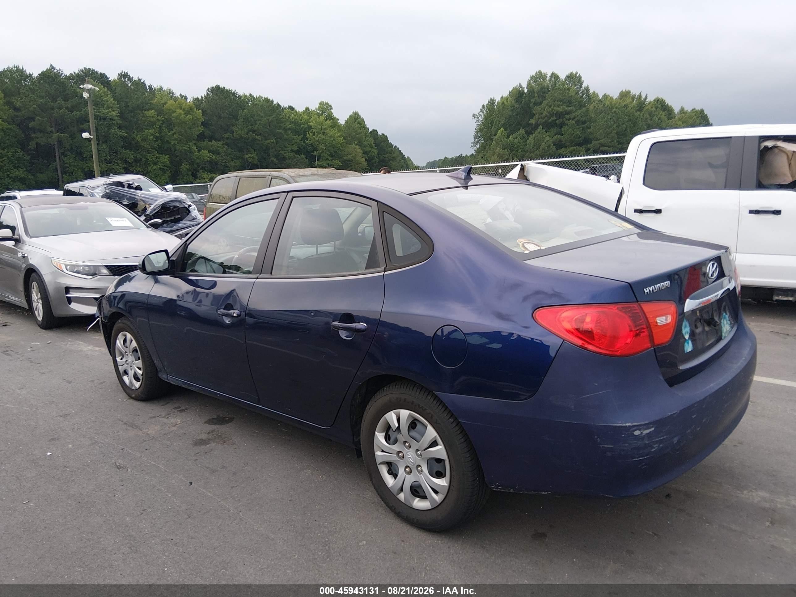 2010 Hyundai Elantra Gls Синий vin: KMHDU4AD2AU161910