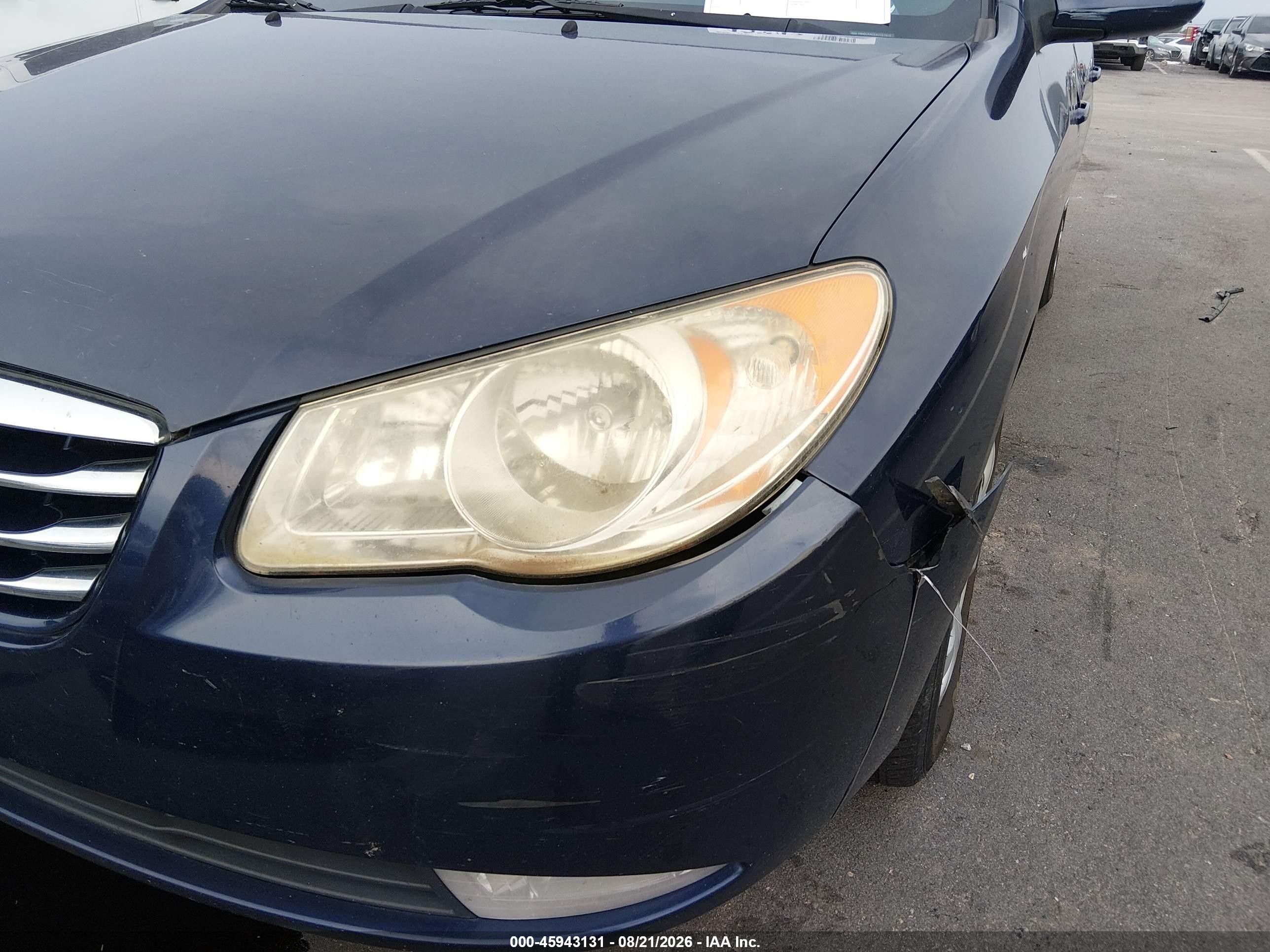2010 Hyundai Elantra Gls Синий vin: KMHDU4AD2AU161910