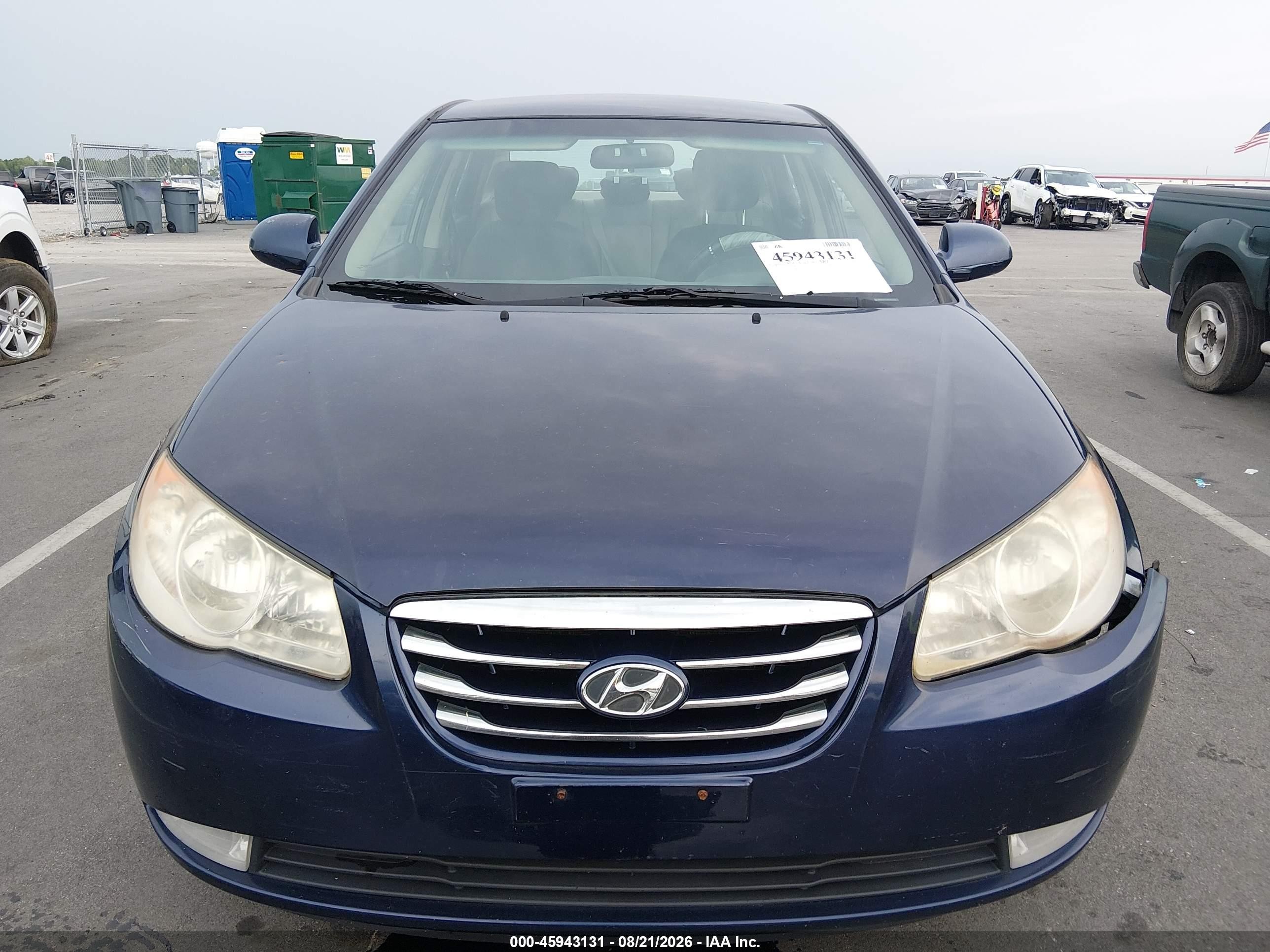 2010 Hyundai Elantra Gls Синий vin: KMHDU4AD2AU161910